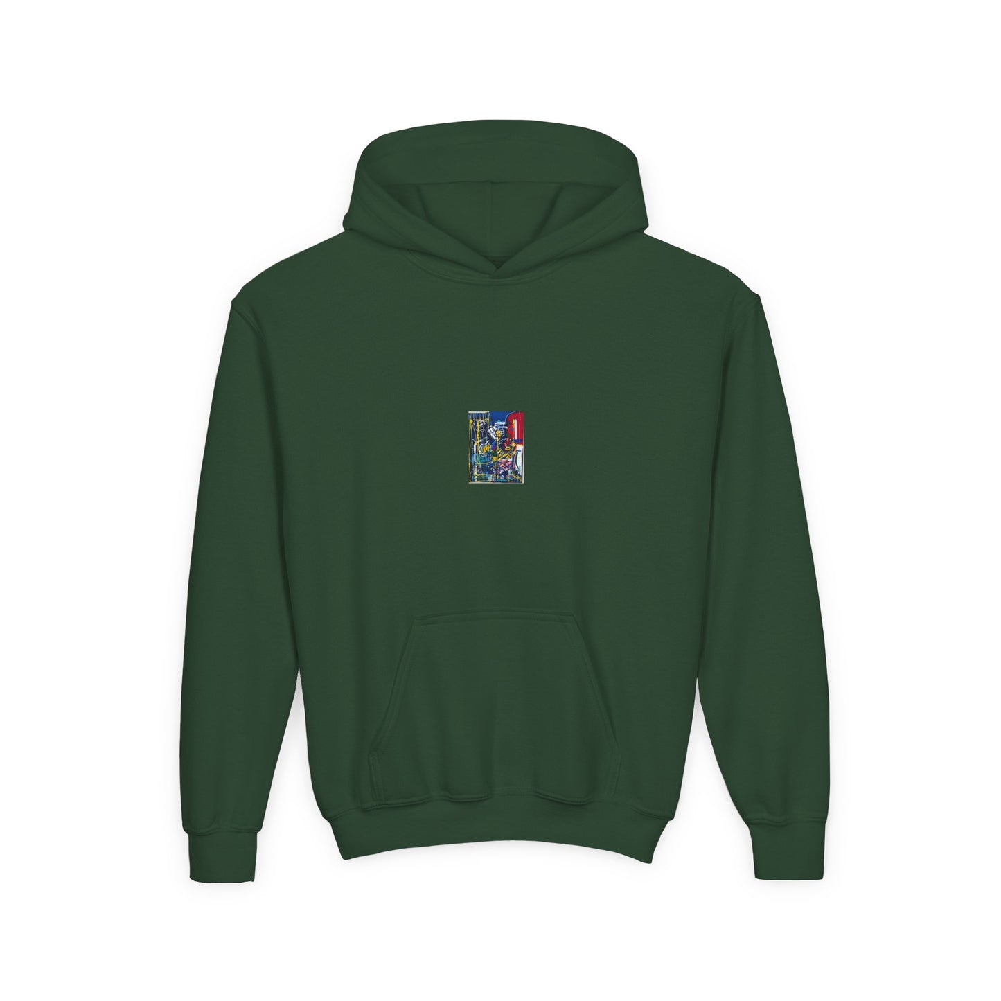 Colorful Youth Hoodie with Artistic Print, Youth Sweatshirt, Trendy Hoodie for Kids, Stylish Hooded Sweatshirt, Gift for Young Artists