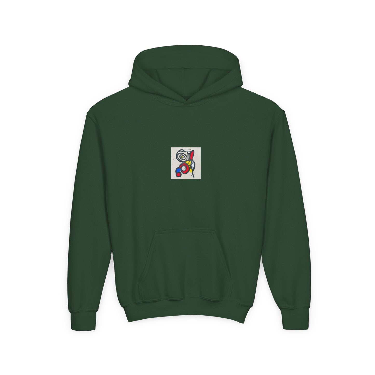 Colorful Abstract Youth Hoodie, Artistic Kids Sweatshirt, Unique Gift for Teens, Trendy Casual Wear, Perfect for Art Lovers, Kids' Fashion