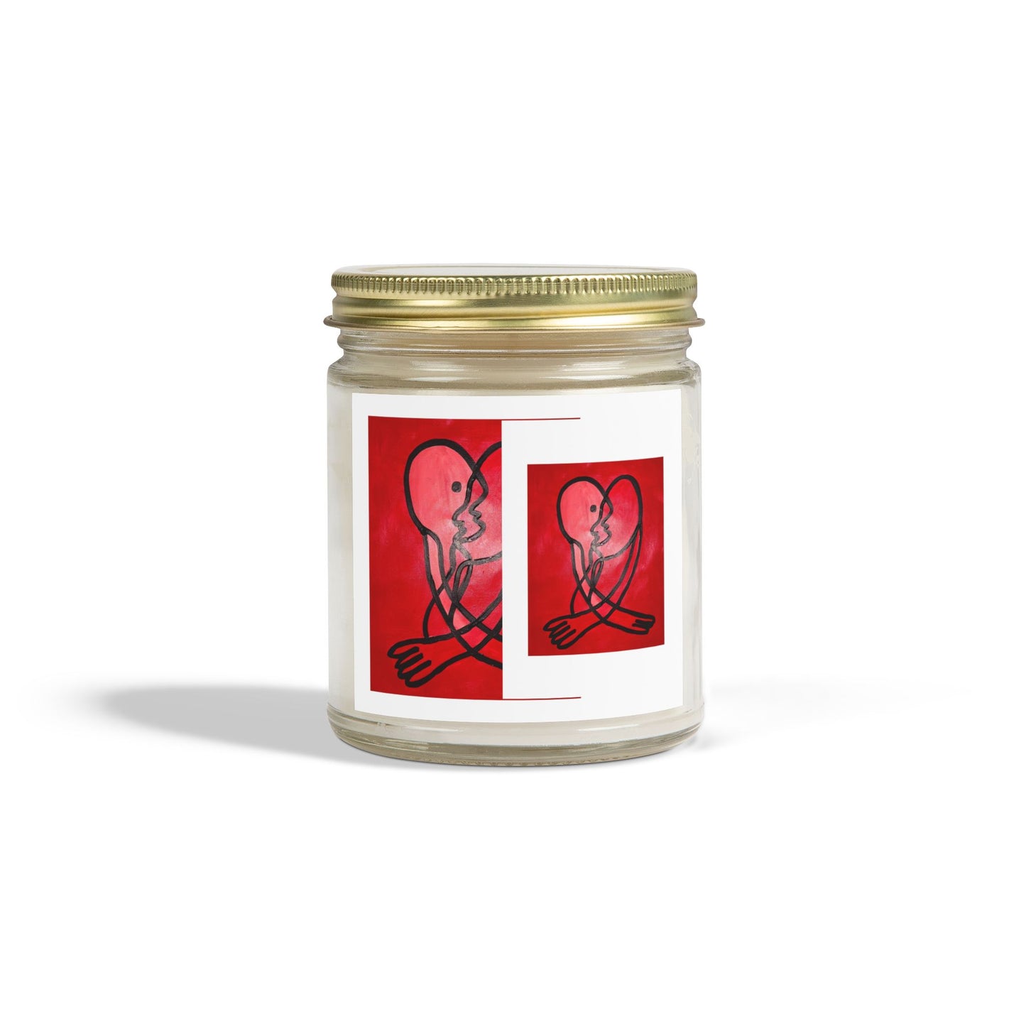 Candle with Heartfelt Design, Scented Candles, Gift for Loved Ones, Home Decor, Aromatherapy, Relaxation