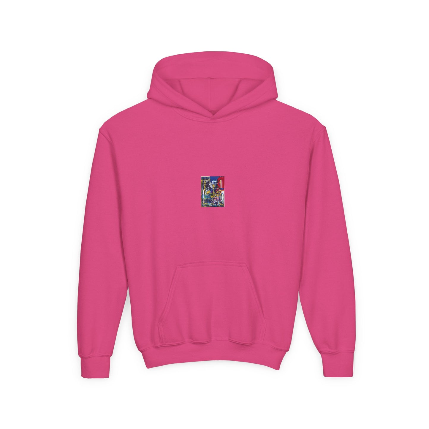 Colorful Youth Hoodie with Artistic Print, Youth Sweatshirt, Trendy Hoodie for Kids, Stylish Hooded Sweatshirt, Gift for Young Artists
