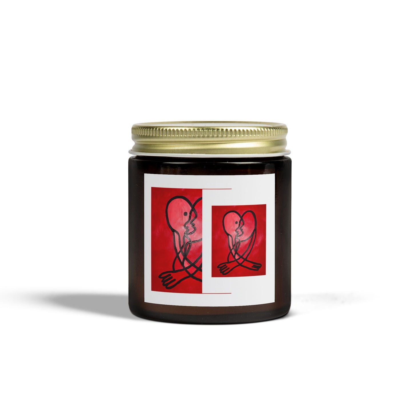 Candle with Heartfelt Design, Scented Candles, Gift for Loved Ones, Home Decor, Aromatherapy, Relaxation