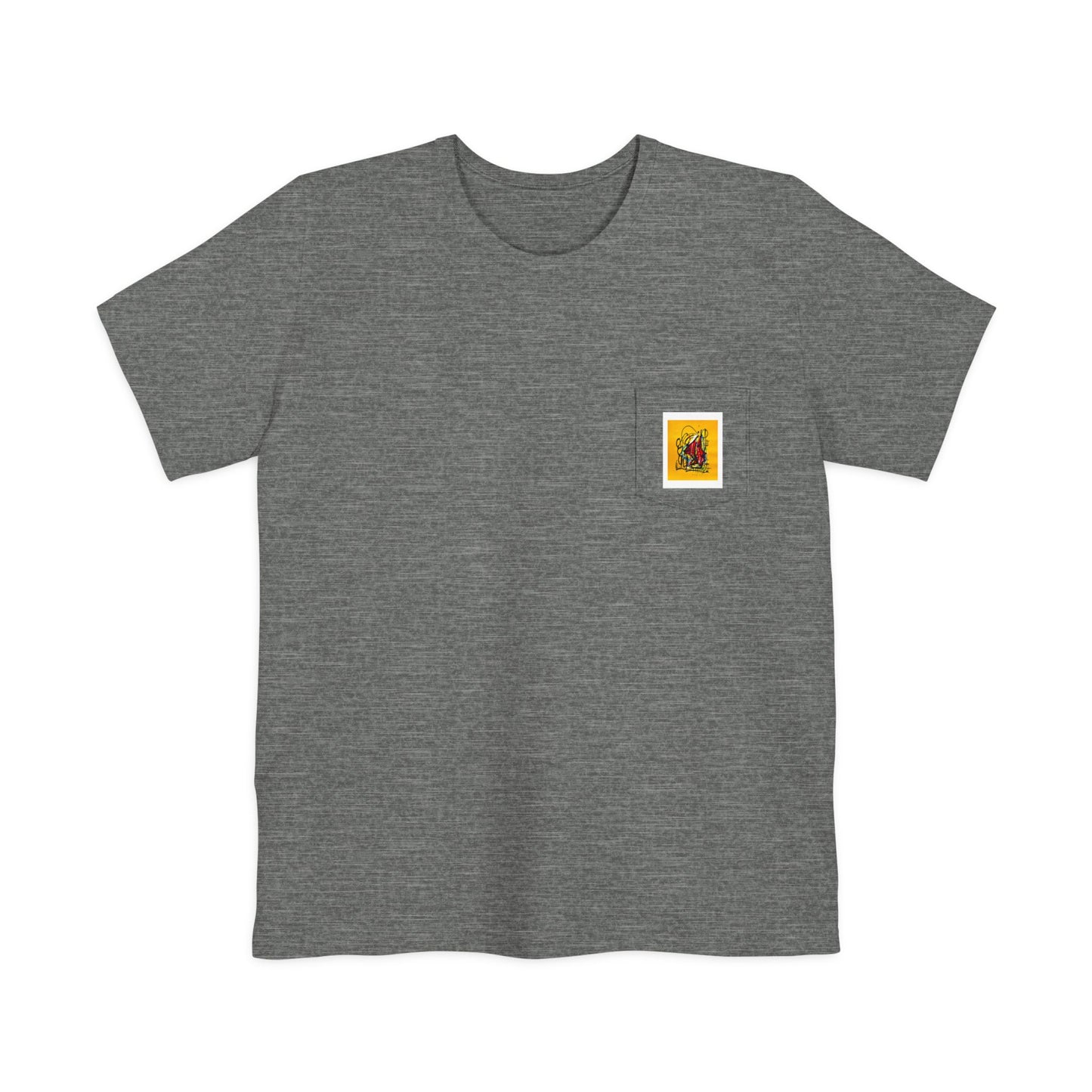“Little Monster Tee”Colorful Graphic Pocket T-shirt, Casual Tee, Unisex Shirt, Summer Outfit, Gift for Him/Her, Stylish Pocket Tee