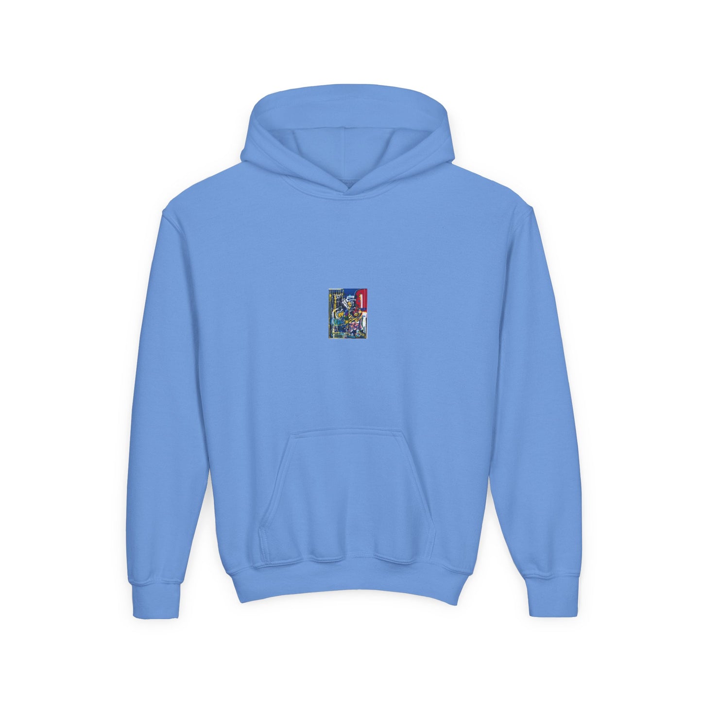 Colorful Youth Hoodie with Artistic Print, Youth Sweatshirt, Trendy Hoodie for Kids, Stylish Hooded Sweatshirt, Gift for Young Artists