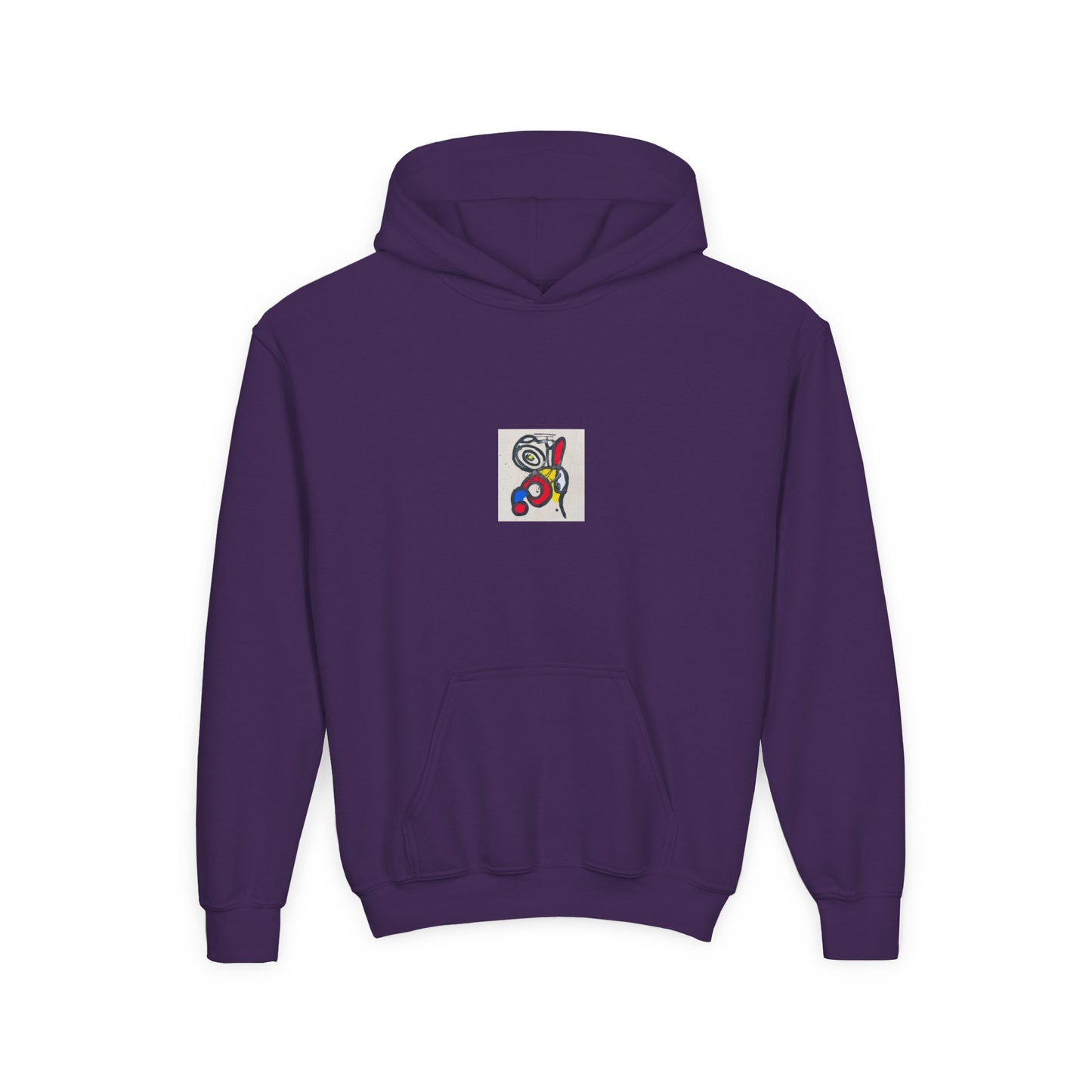 Colorful Abstract Youth Hoodie, Artistic Kids Sweatshirt, Unique Gift for Teens, Trendy Casual Wear, Perfect for Art Lovers, Kids' Fashion