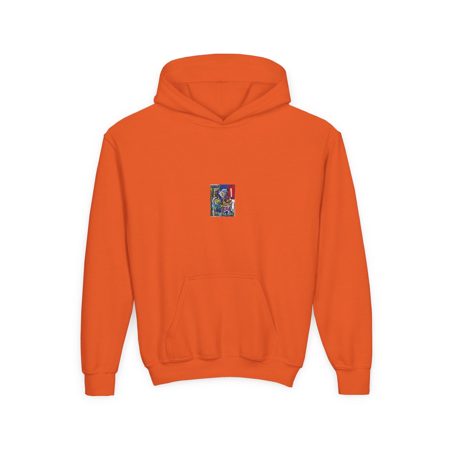 Colorful Youth Hoodie with Artistic Print, Youth Sweatshirt, Trendy Hoodie for Kids, Stylish Hooded Sweatshirt, Gift for Young Artists