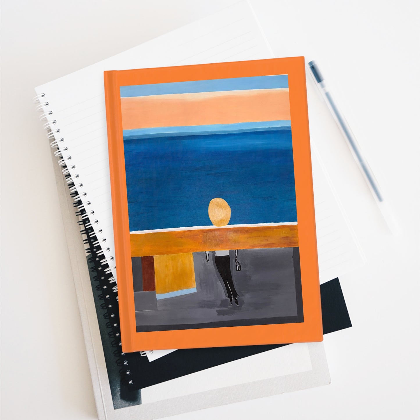 Coastal Inspiration Journal - Blank, Travel Diary, Sketchbook, Creative Writing, Beach-Themed Notebook