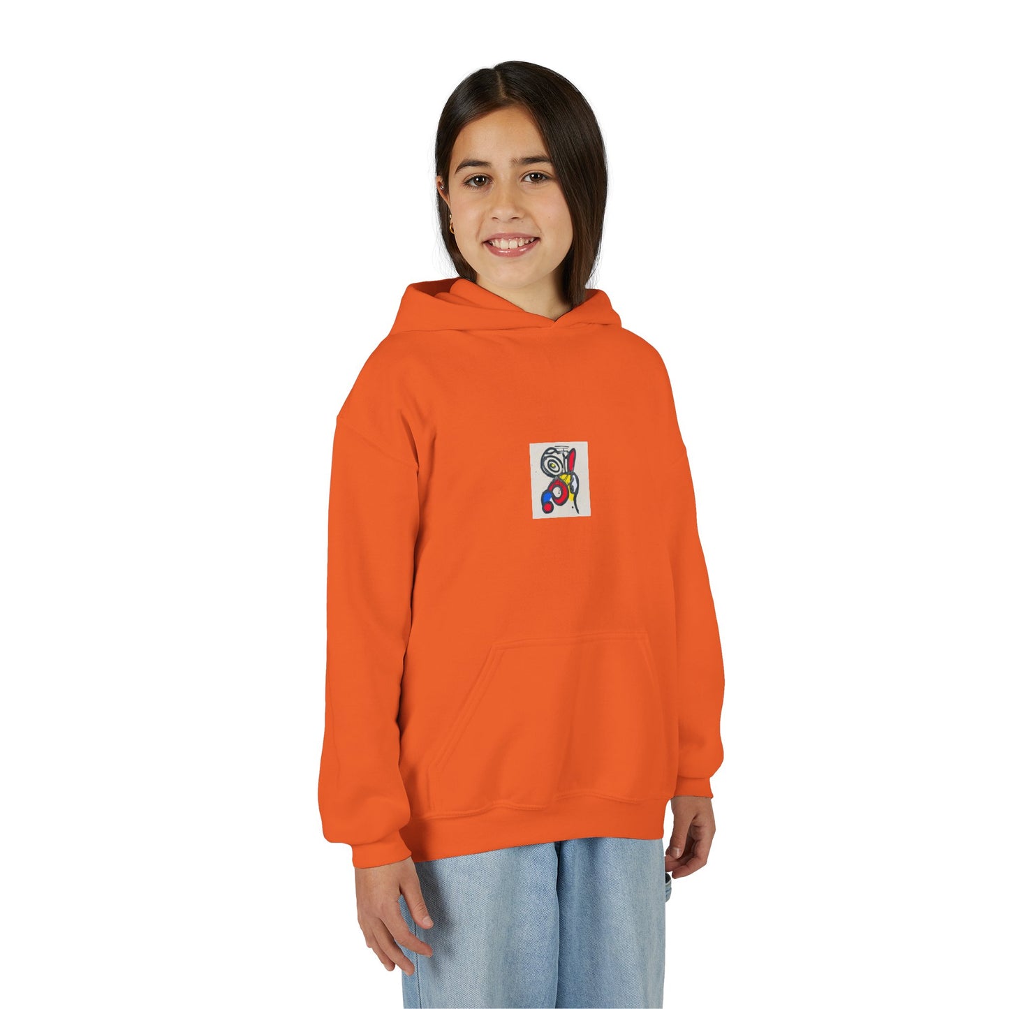 Colorful Abstract Youth Hoodie, Artistic Kids Sweatshirt, Unique Gift for Teens, Trendy Casual Wear, Perfect for Art Lovers, Kids' Fashion