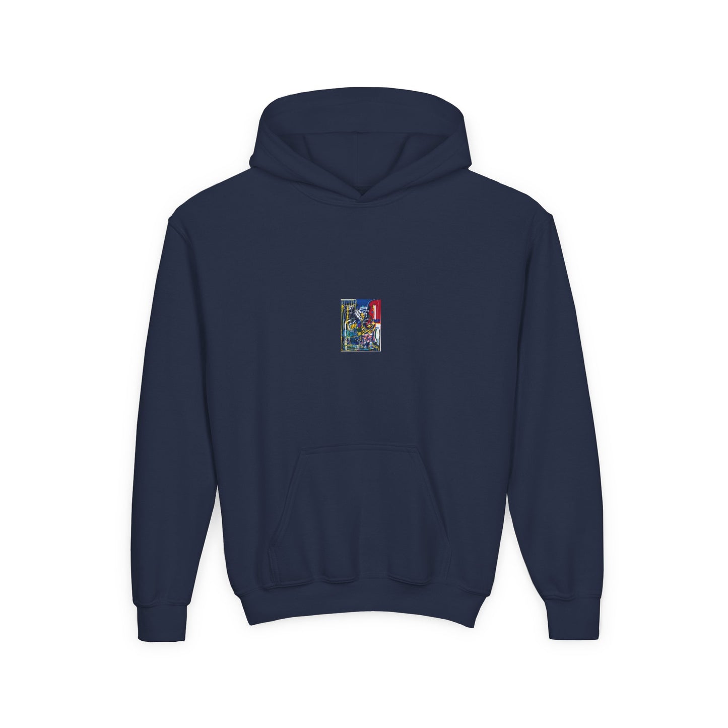 Colorful Youth Hoodie with Artistic Print, Youth Sweatshirt, Trendy Hoodie for Kids, Stylish Hooded Sweatshirt, Gift for Young Artists