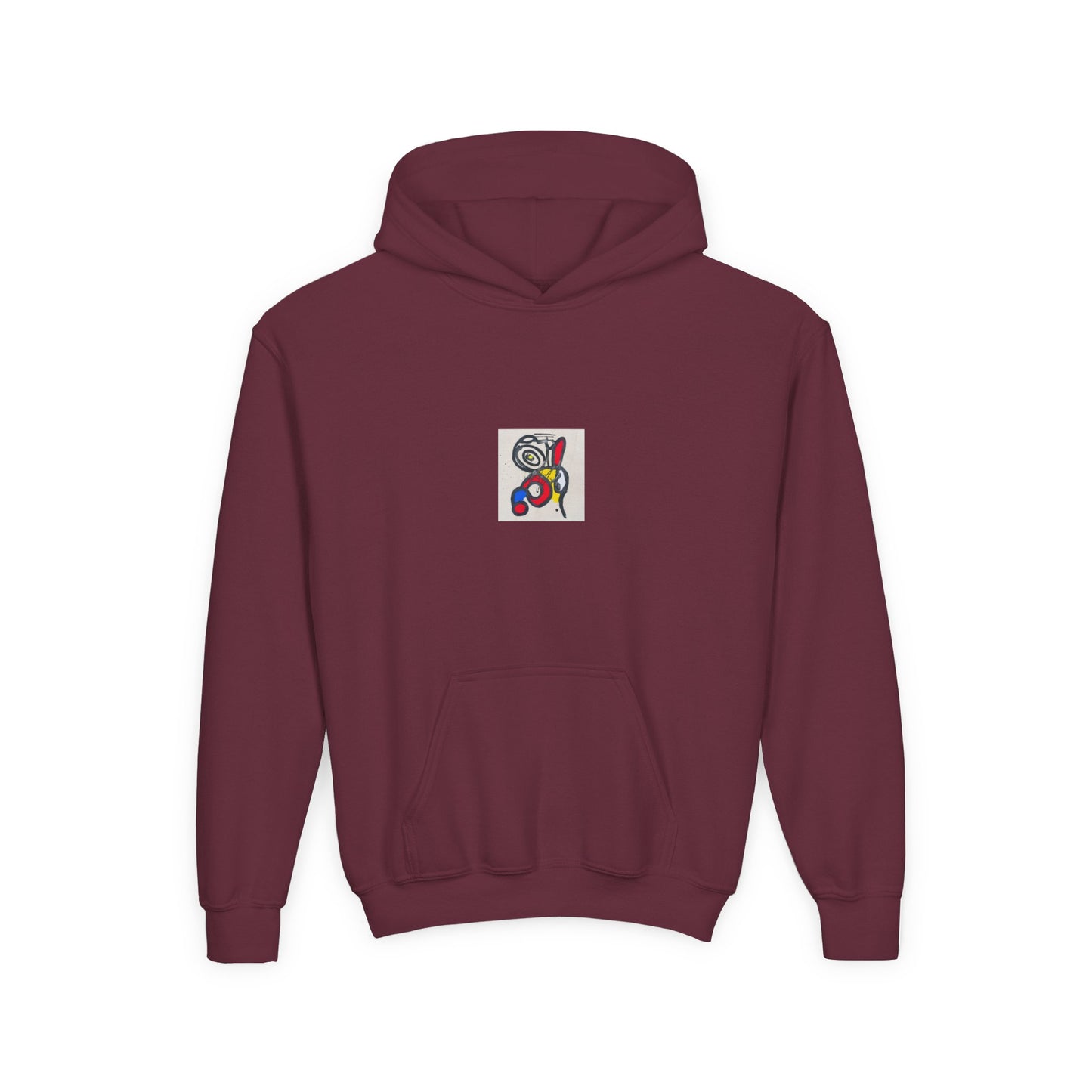 Colorful Abstract Youth Hoodie, Artistic Kids Sweatshirt, Unique Gift for Teens, Trendy Casual Wear, Perfect for Art Lovers, Kids' Fashion