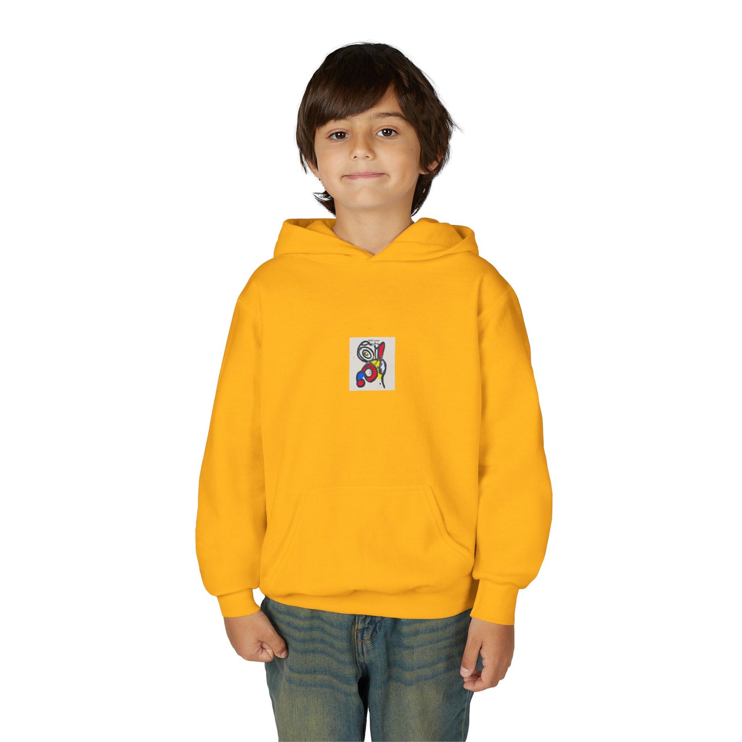 Colorful Abstract Youth Hoodie, Artistic Kids Sweatshirt, Unique Gift for Teens, Trendy Casual Wear, Perfect for Art Lovers, Kids' Fashion