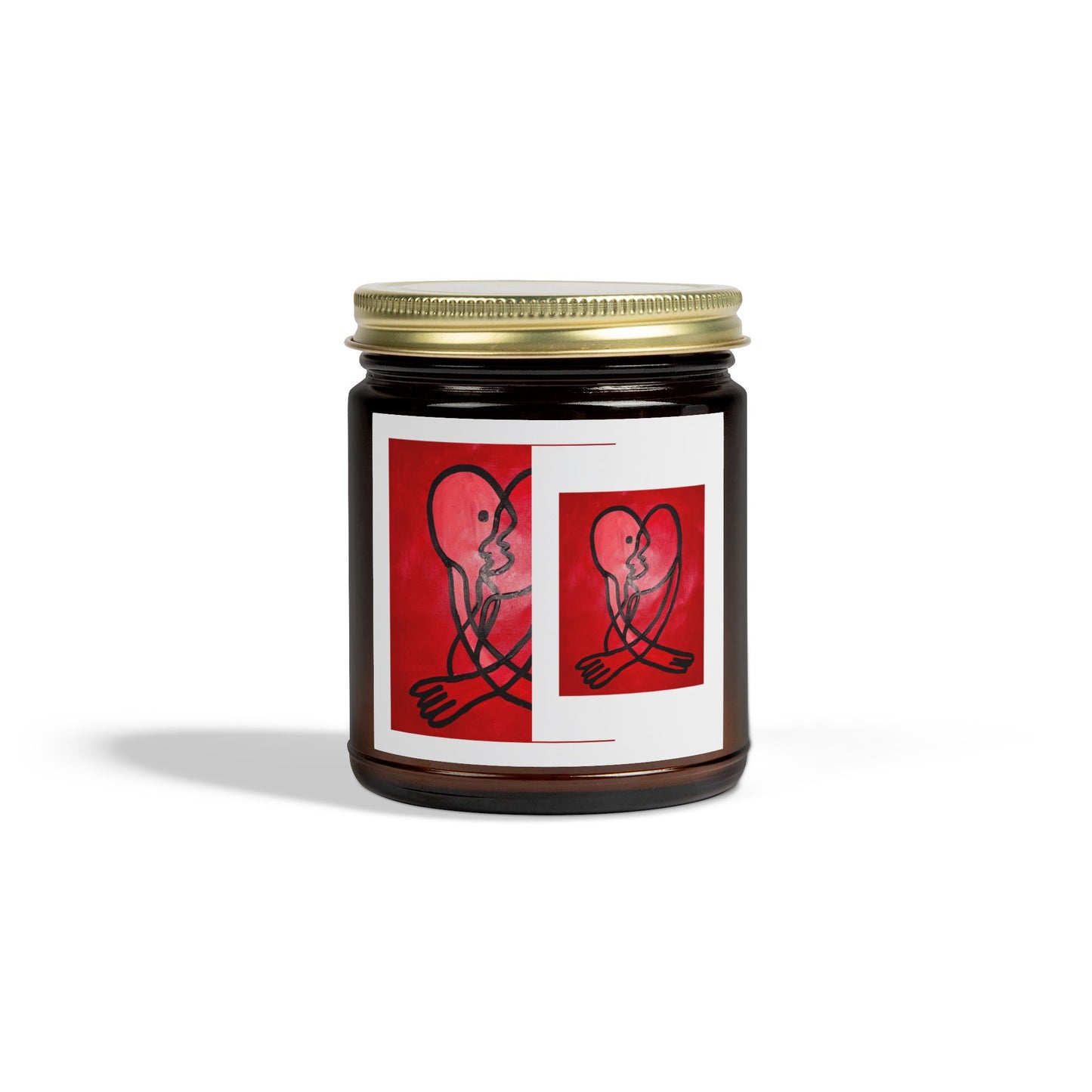 Candle with Heartfelt Design, Scented Candles, Gift for Loved Ones, Home Decor, Aromatherapy, Relaxation