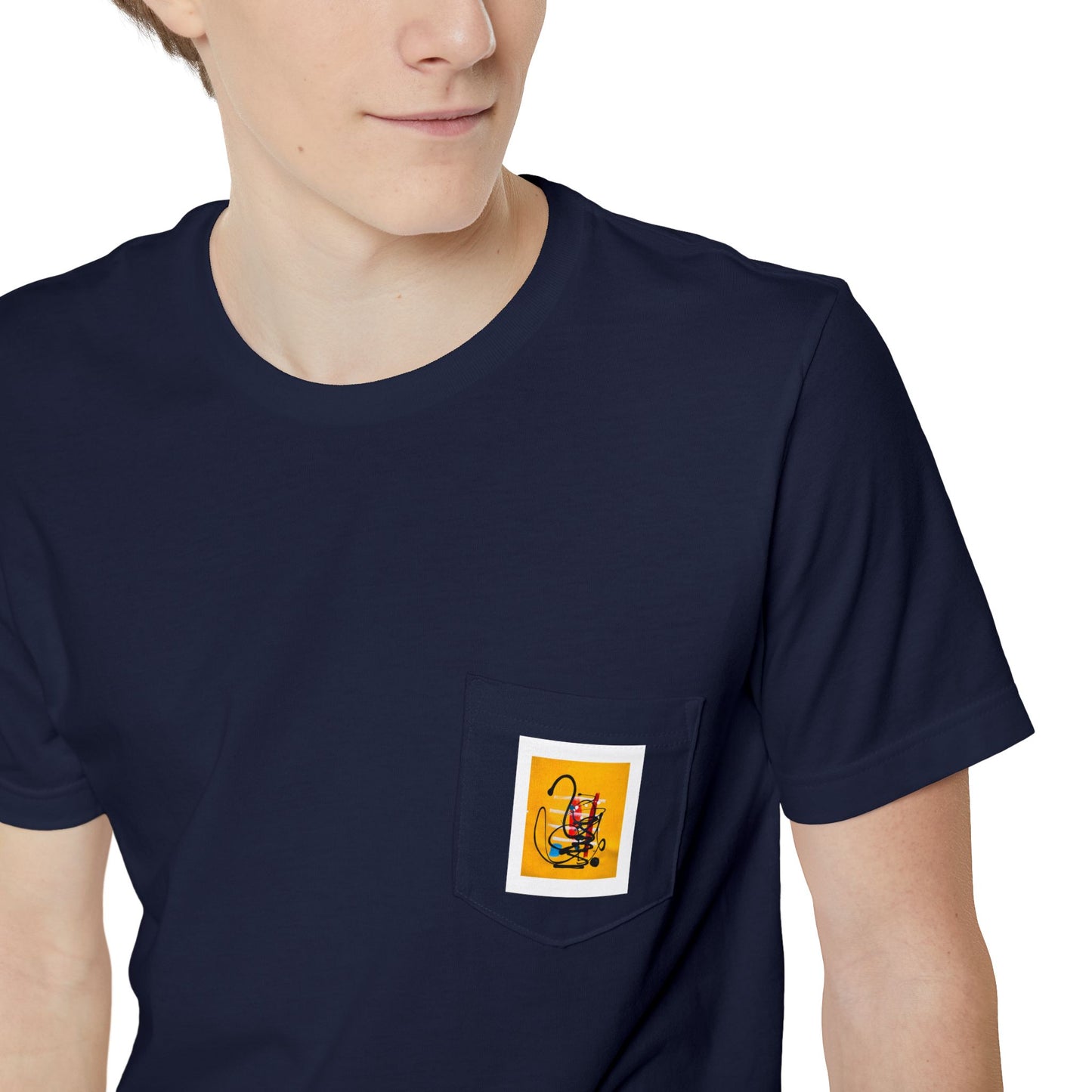 “Little Monster Tee”Colorful Graphic Pocket T-shirt, Casual Tee, Unisex Shirt, Summer Outfit, Gift for Him/Her, Stylish Pocket Tee