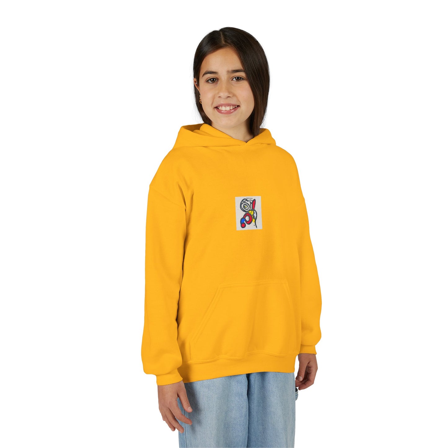 Colorful Abstract Youth Hoodie, Artistic Kids Sweatshirt, Unique Gift for Teens, Trendy Casual Wear, Perfect for Art Lovers, Kids' Fashion