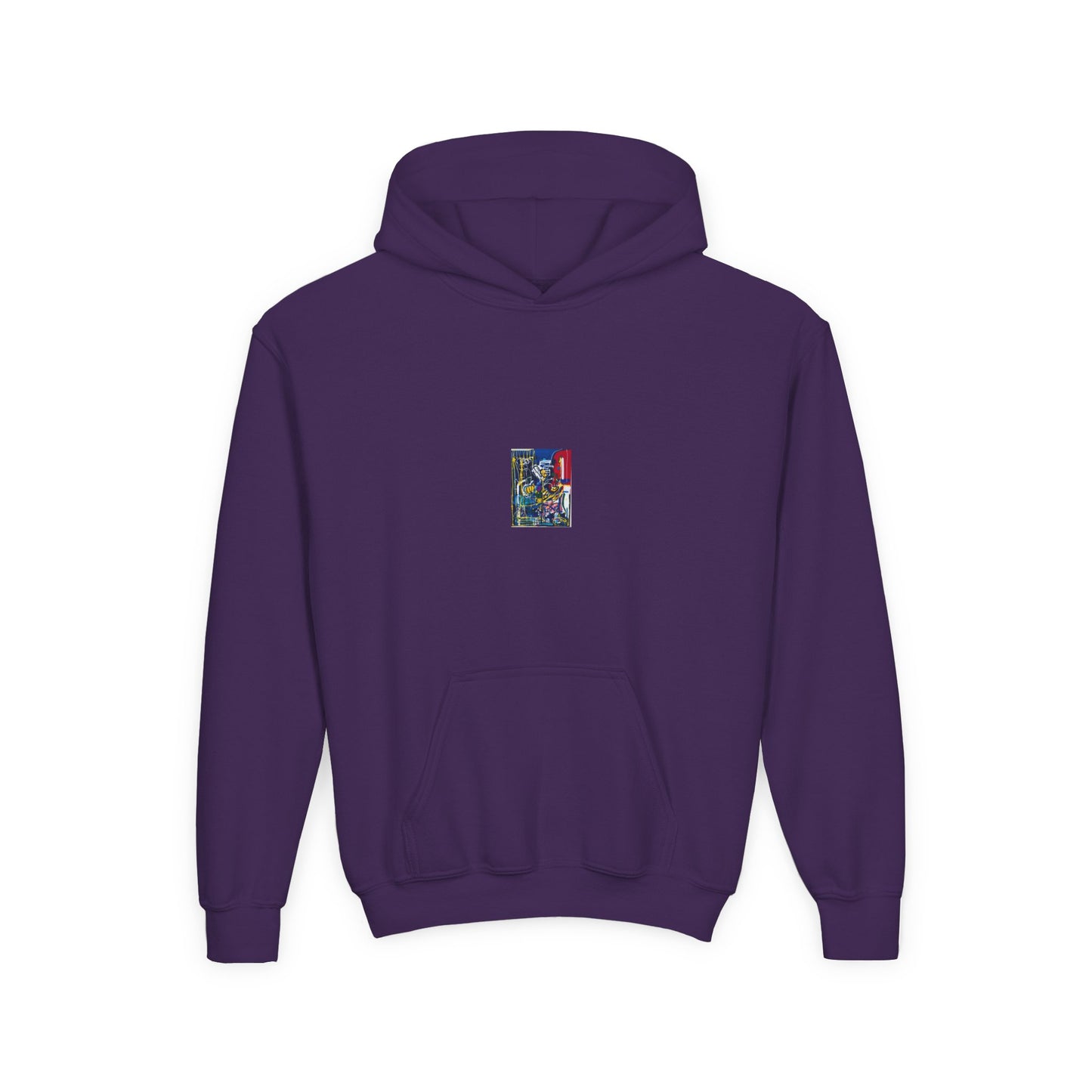 Colorful Youth Hoodie with Artistic Print, Youth Sweatshirt, Trendy Hoodie for Kids, Stylish Hooded Sweatshirt, Gift for Young Artists