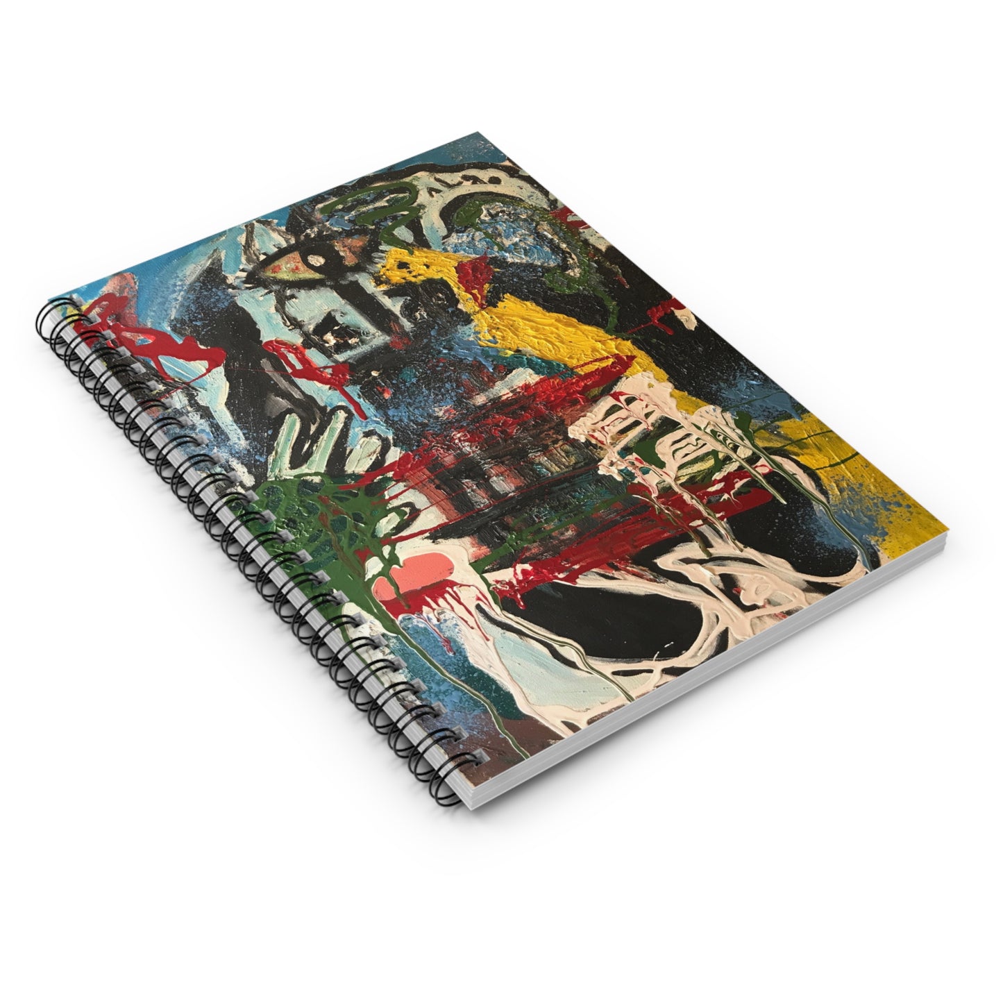 Artistic Spiral Notebook - Ruled Line, Unique Journal for Creative Souls, Gift for Artists, Colorful Sketchbook,  Inspirational Writing