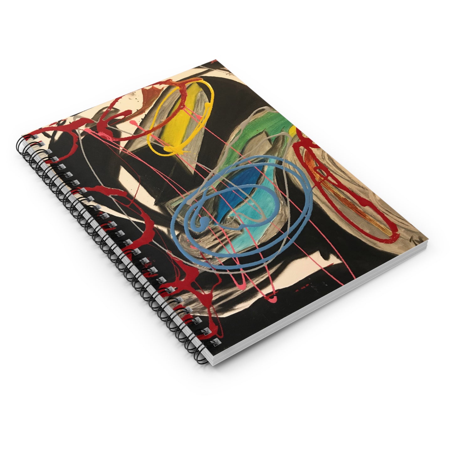 Artistic Spiral Notebook - Ruled Line, Colorful Journal for Creative Minds, Perfect Gift for Artists, Sketchbook, Stationery, Abstract [...]