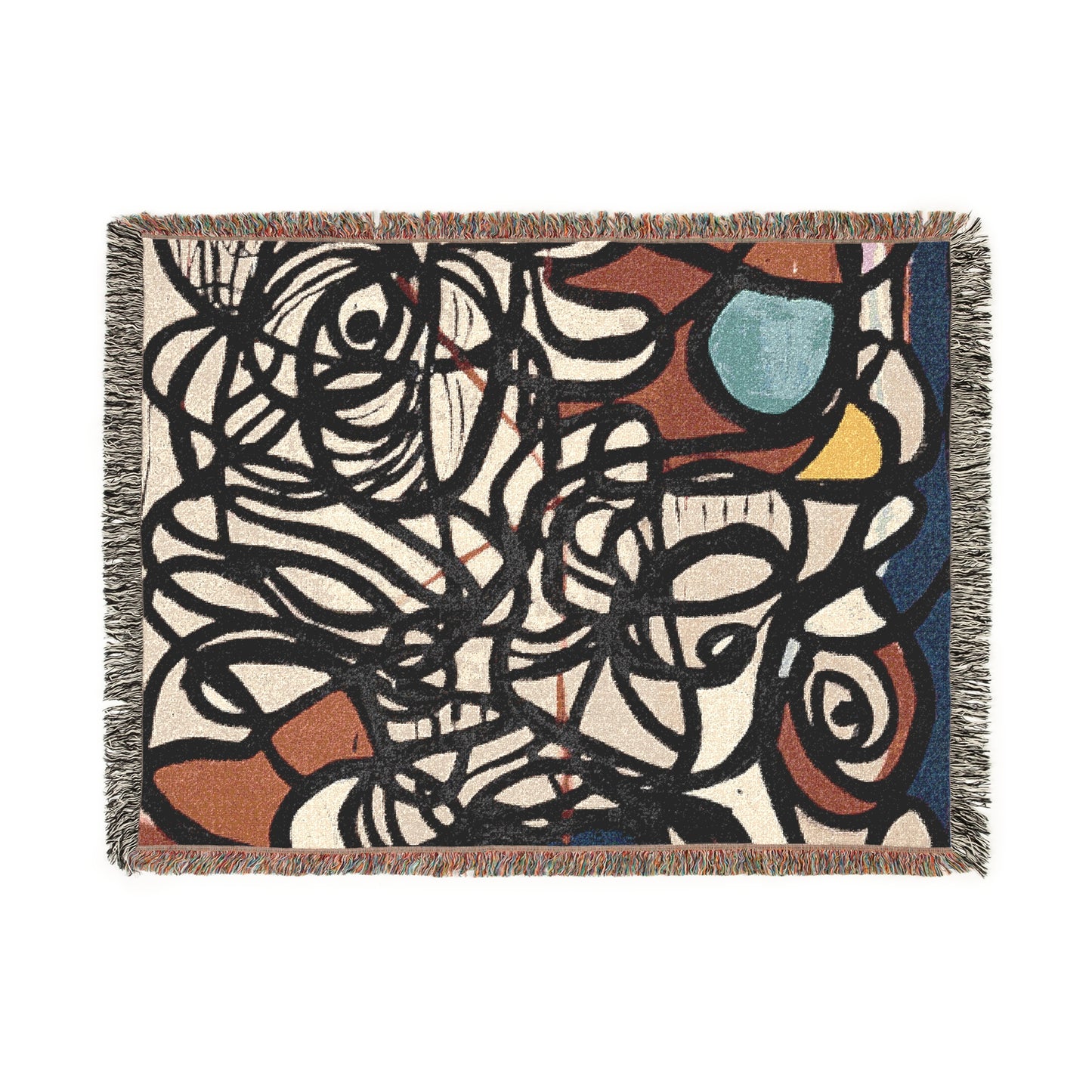 Artistic Woven Blanket - Cozy Decor for Home, Gifts for Art Lovers, Perfect for Holidays, Throws and Wall Hangings, Unique Designs