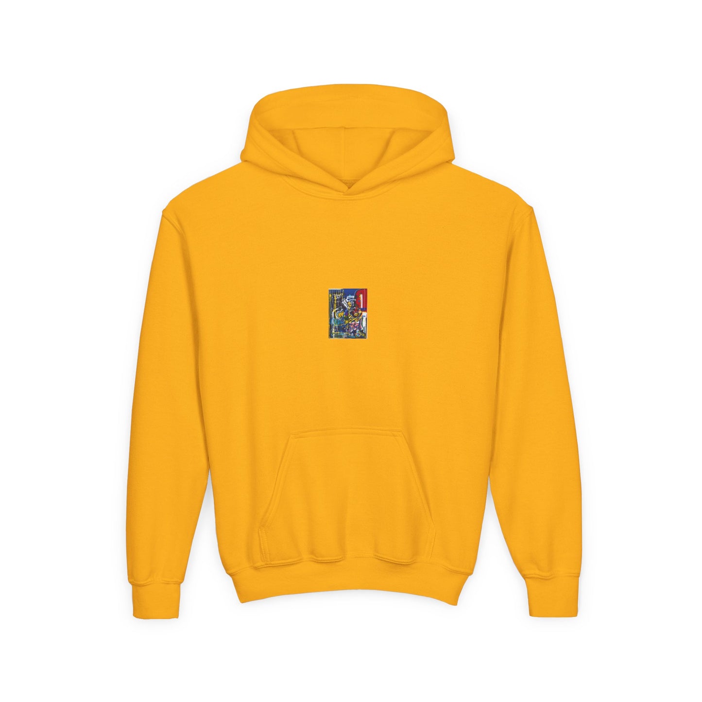 Colorful Youth Hoodie with Artistic Print, Youth Sweatshirt, Trendy Hoodie for Kids, Stylish Hooded Sweatshirt, Gift for Young Artists