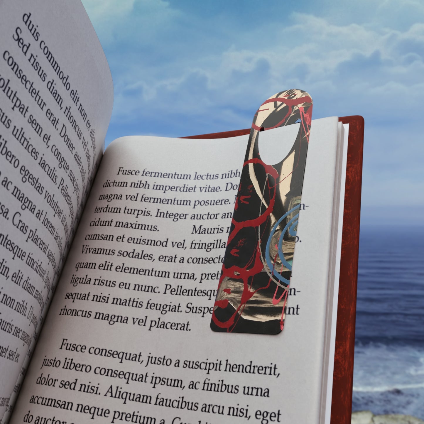 Artistic Metal Bookmark, Unique Bookmark for Book Lovers, Gift for Readers, Literary Gift, Stylish Page Holder