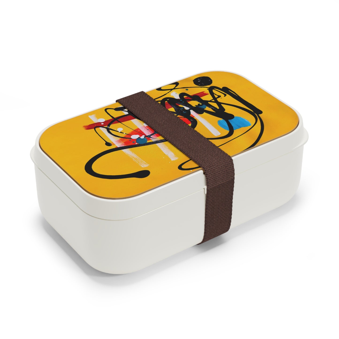 Vibrant Bento Lunch Box - Artistic Food Container for Kids, Adults, Back to School, Picnics, Bento Meal Prep