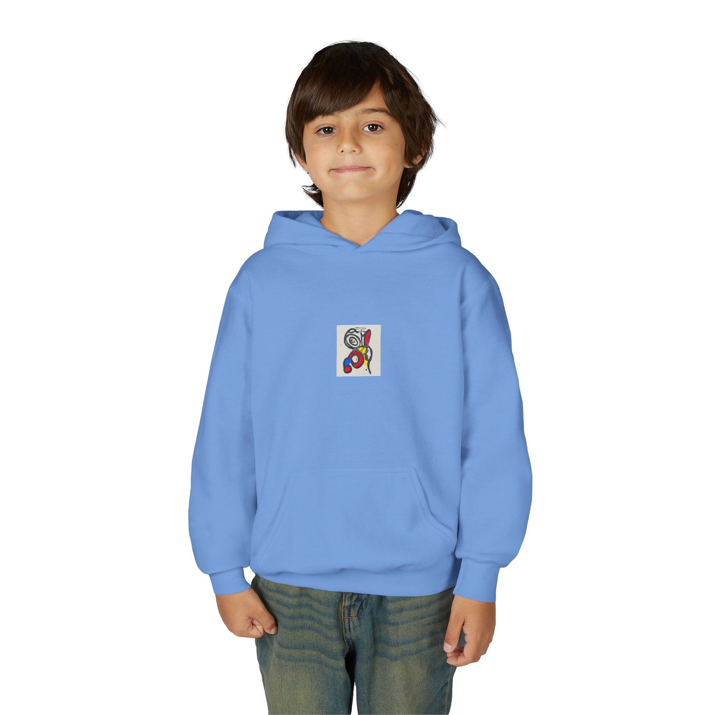 Colorful Abstract Youth Hoodie, Artistic Kids Sweatshirt, Unique Gift for Teens, Trendy Casual Wear, Perfect for Art Lovers, Kids' Fashion