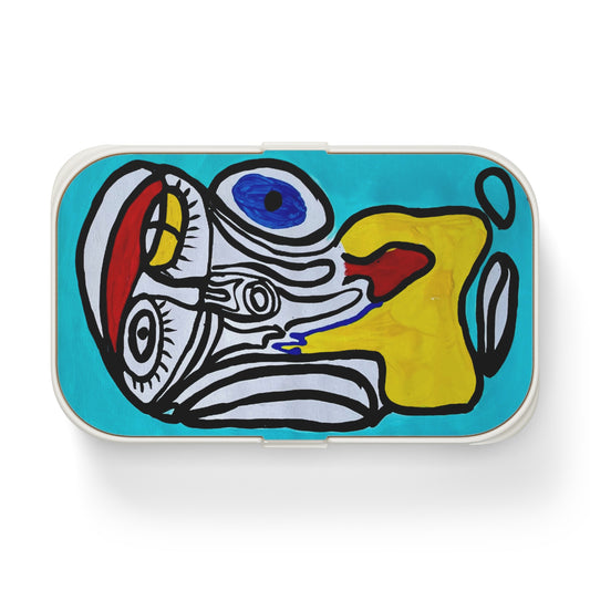 Artistic Bento Lunch Box, Creative Lunch Container, Unique Food Storage, Colorful Meal Prep Box, Gift for Kids and Adults