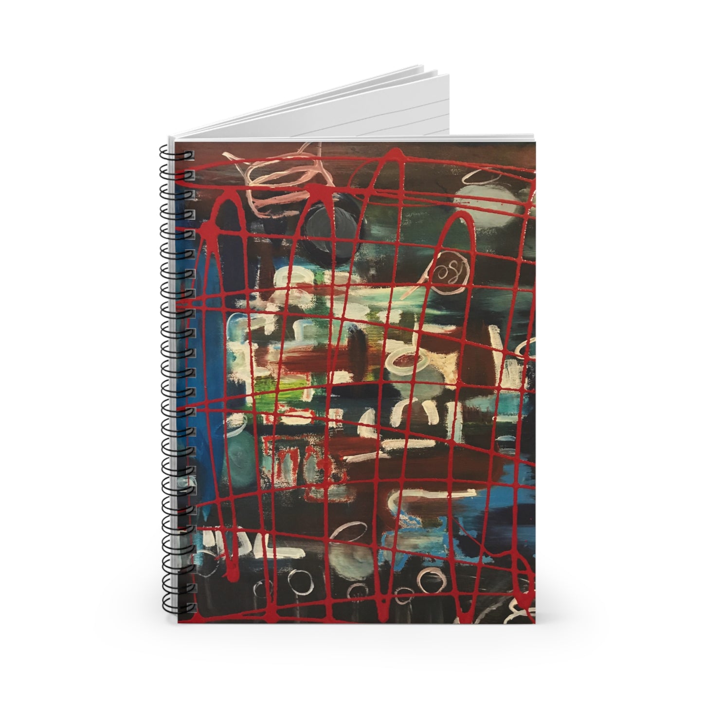 Artistic Spiral Notebook - Ruled Lines, Colorful Journal, Creative Writing, Unique Gift, Artistic Stationery