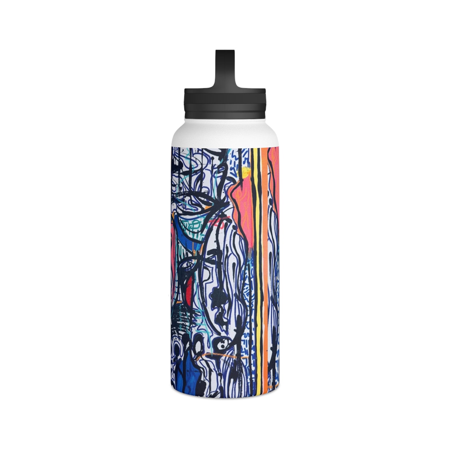 Stainless Steel Water Bottle, Handle Lid