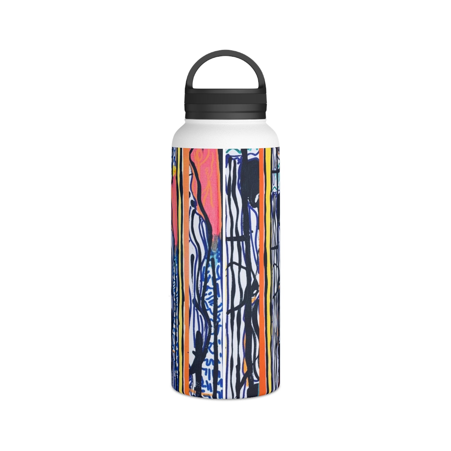 Stainless Steel Water Bottle, Handle Lid