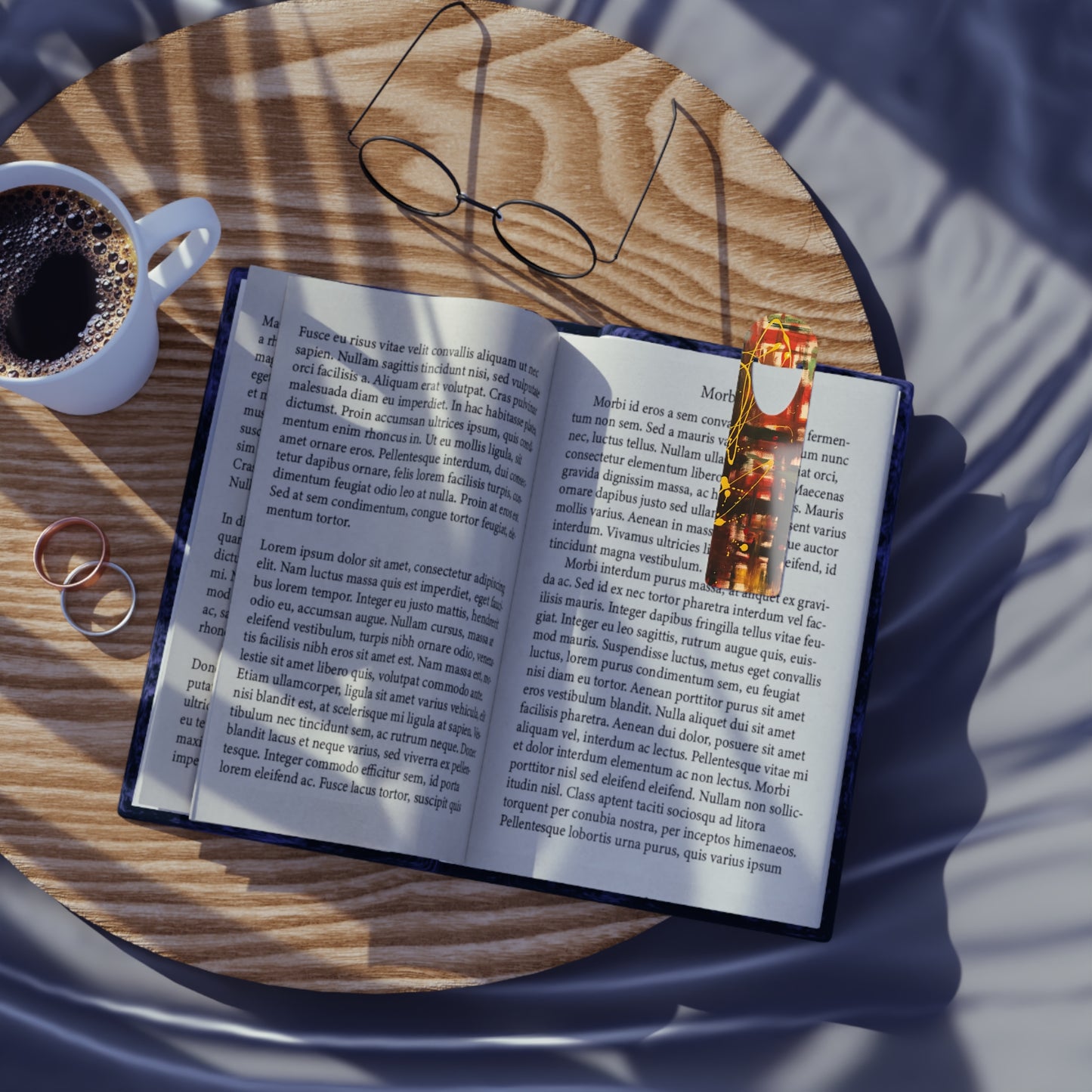 Artistic Metal Bookmark - Abstract Design for Readers, Perfect Gift for Book Lovers, Graduation, Holidays, and Libraries