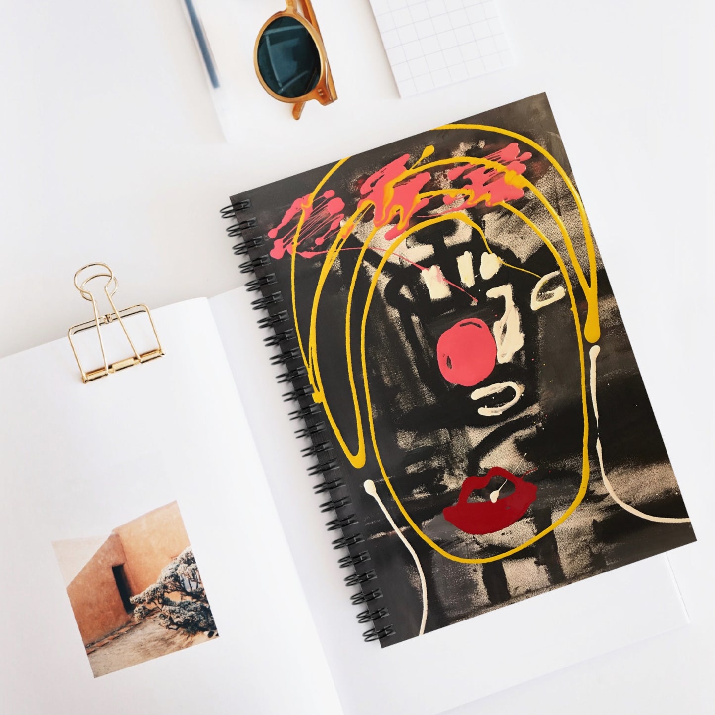 Artistic Spiral Notebook - Ruled Line | Unique Journal for Art Lovers, Creative Writing, Gift Ideas, Stationery, School Supplies