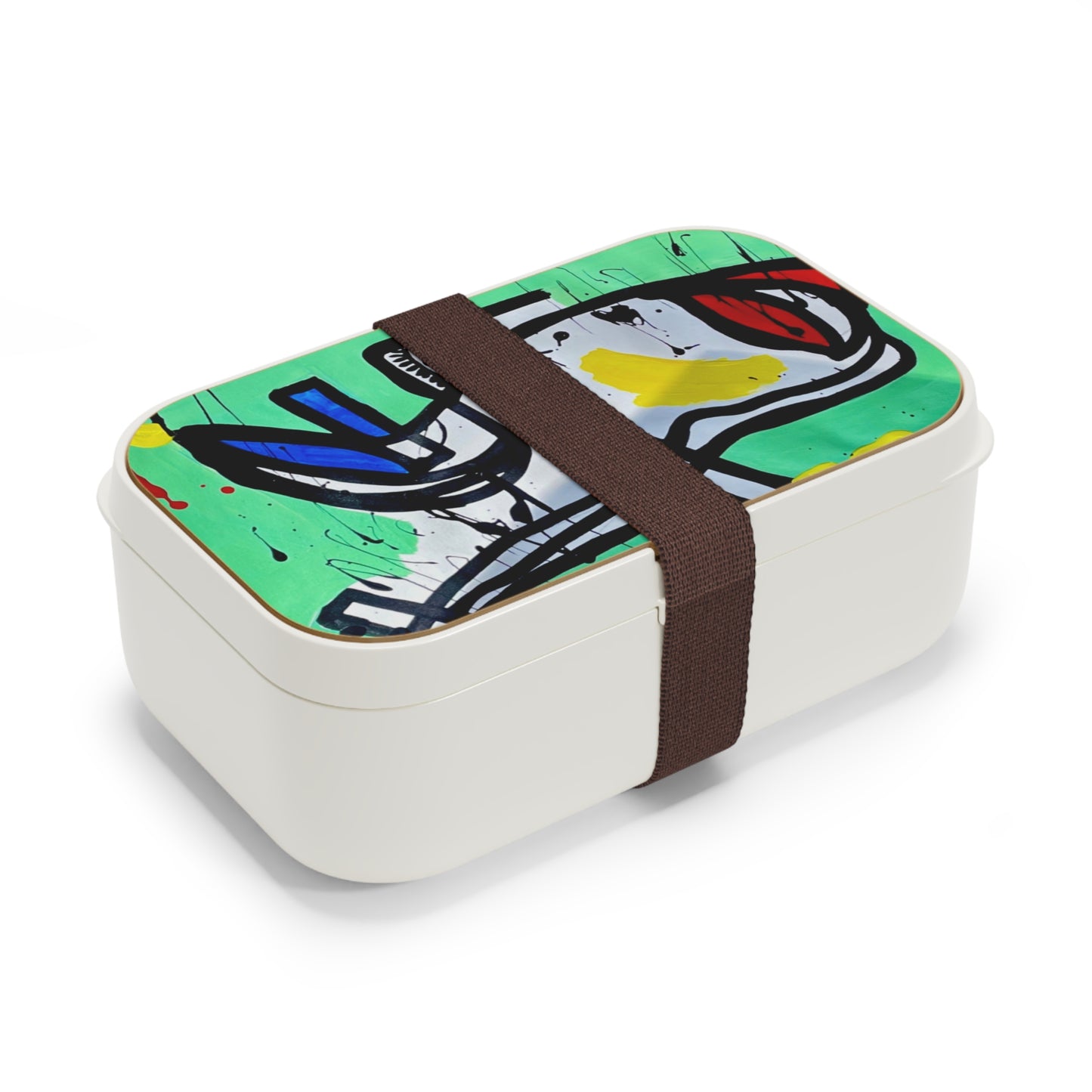 Colorful Artistic Bento Lunch Box, Eco-Friendly Meal Container, Perfect for School, Work, Picnics, and Gifts