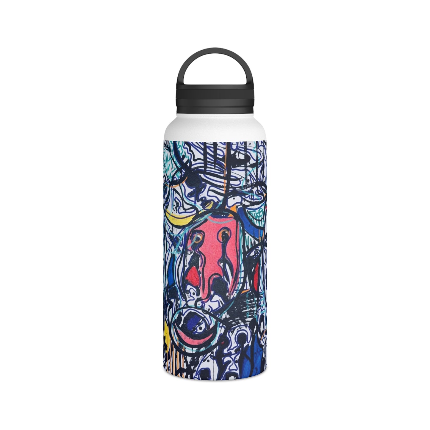 Stainless Steel Water Bottle, Handle Lid