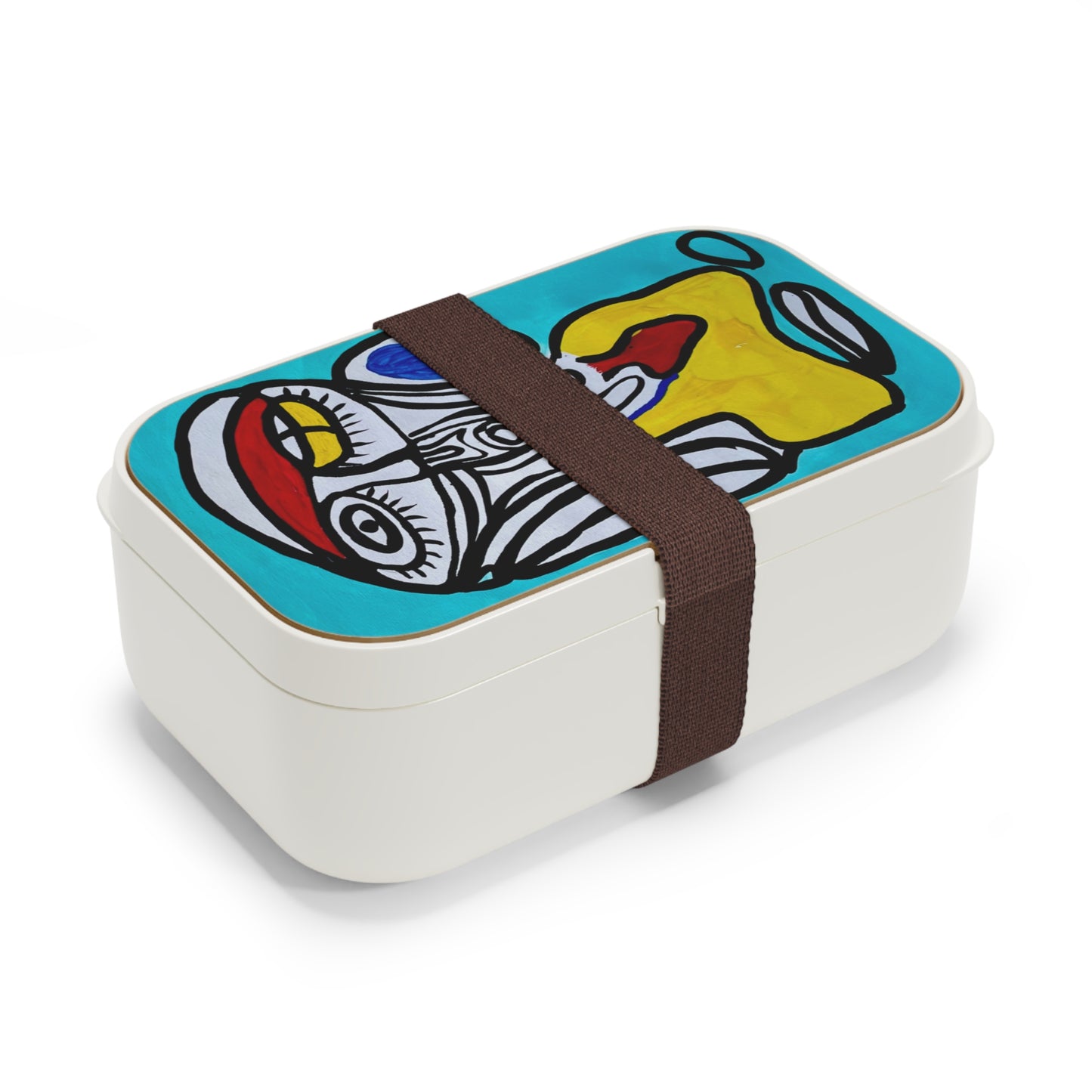 Artistic Bento Lunch Box, Creative Lunch Container, Unique Food Storage, Colorful Meal Prep Box, Gift for Kids and Adults