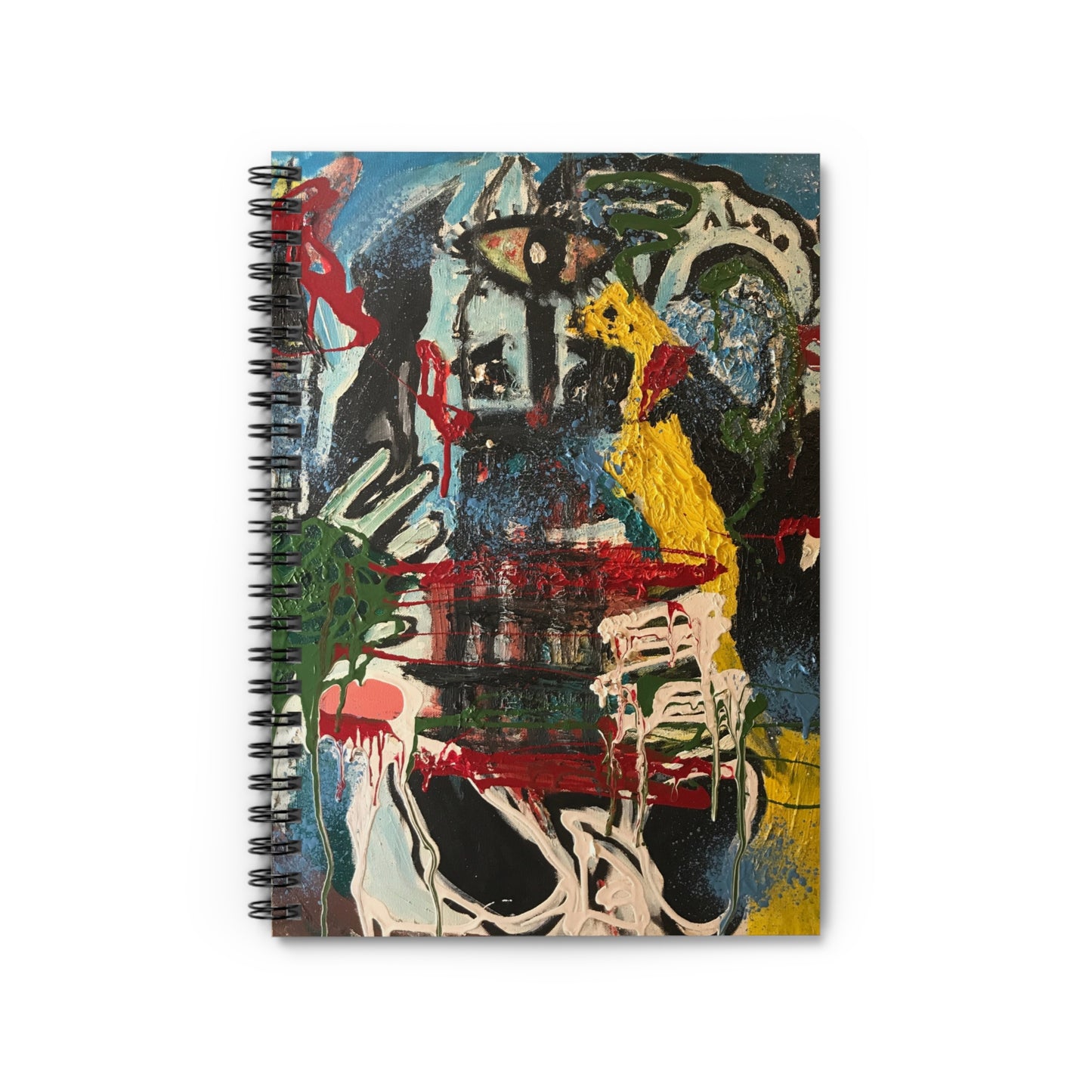 Artistic Spiral Notebook - Ruled Line, Unique Journal for Creative Souls, Gift for Artists, Colorful Sketchbook,  Inspirational Writing