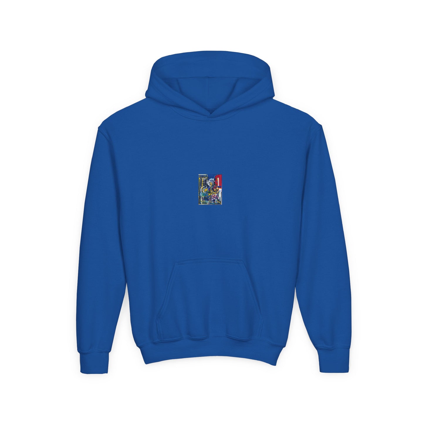 Colorful Youth Hoodie with Artistic Print, Youth Sweatshirt, Trendy Hoodie for Kids, Stylish Hooded Sweatshirt, Gift for Young Artists
