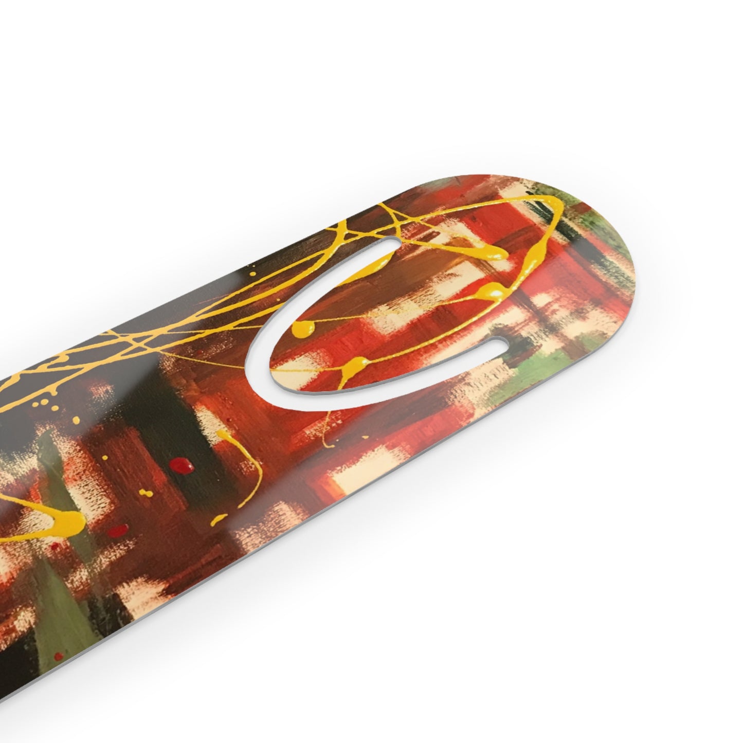 Artistic Metal Bookmark - Abstract Design for Readers, Perfect Gift for Book Lovers, Graduation, Holidays, and Libraries