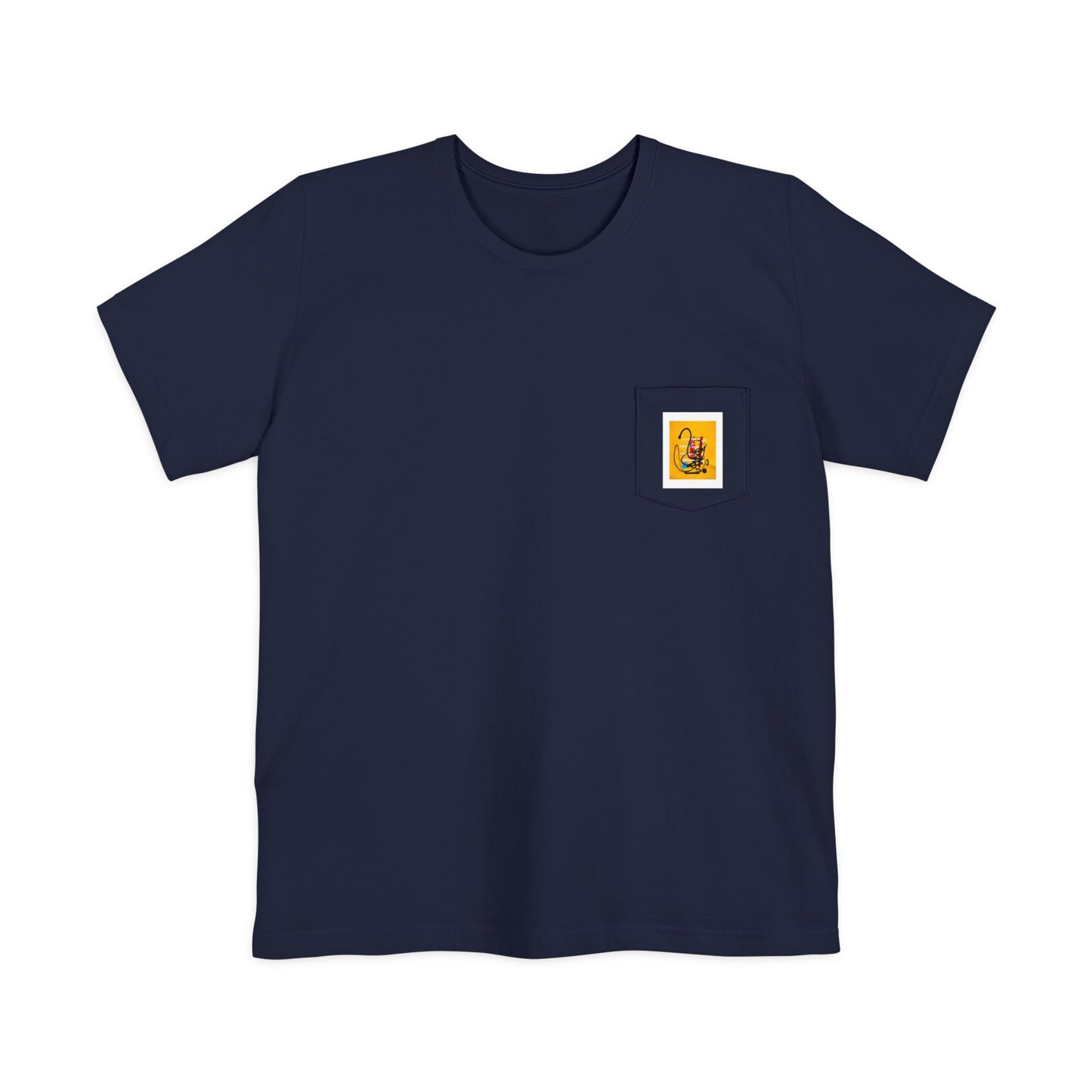 “Little Monster Tee”Colorful Graphic Pocket T-shirt, Casual Tee, Unisex Shirt, Summer Outfit, Gift for Him/Her, Stylish Pocket Tee