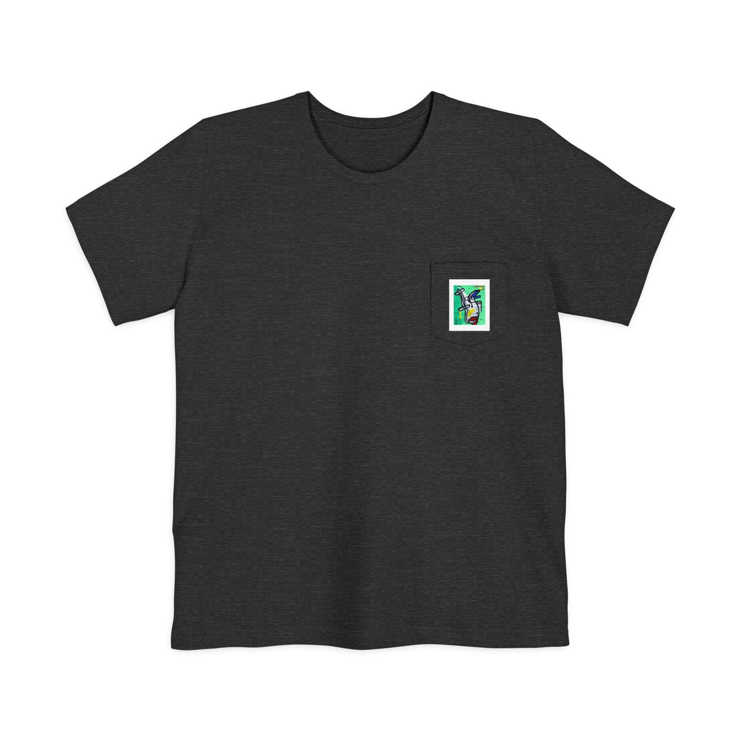 “Little Monster Tee”Colorful Graphic Pocket T-shirt, Casual Tee, Unisex Shirt, Summer Outfit, Gift for Him/Her, Stylish Pocket Tee