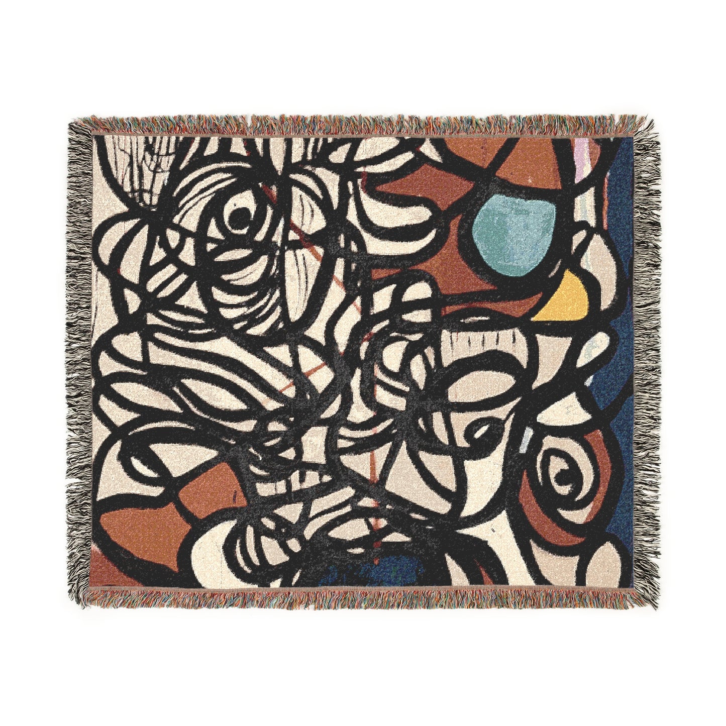 Artistic Woven Blanket - Cozy Decor for Home, Gifts for Art Lovers, Perfect for Holidays, Throws and Wall Hangings, Unique Designs