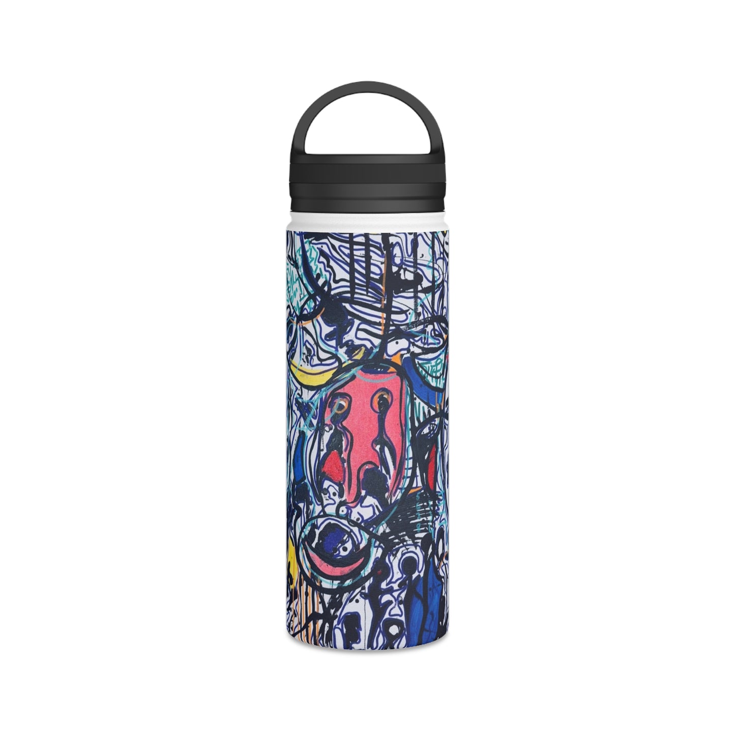 Stainless Steel Water Bottle, Handle Lid