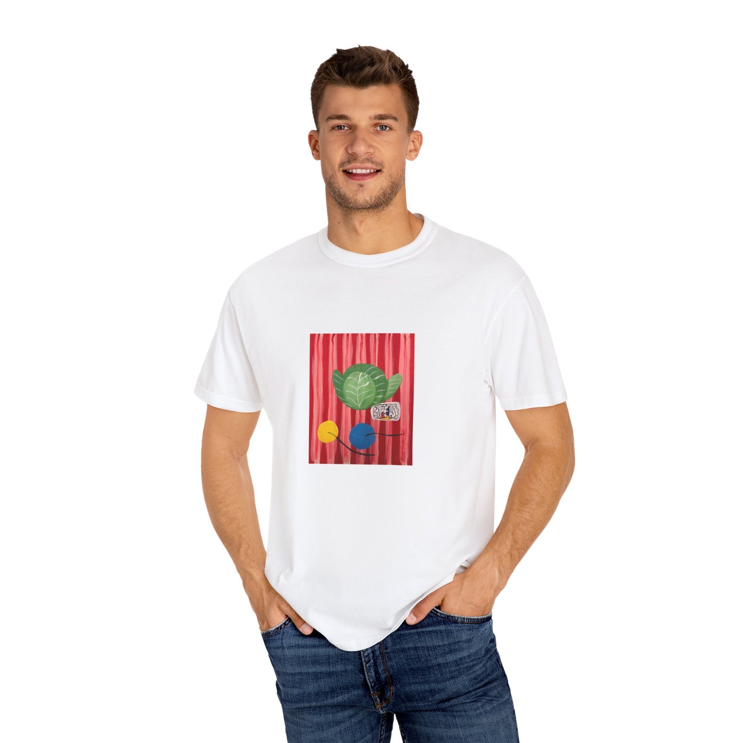 cabbage tee ,Tropical Vibes Unisex Garment-Dyed T-Shirt