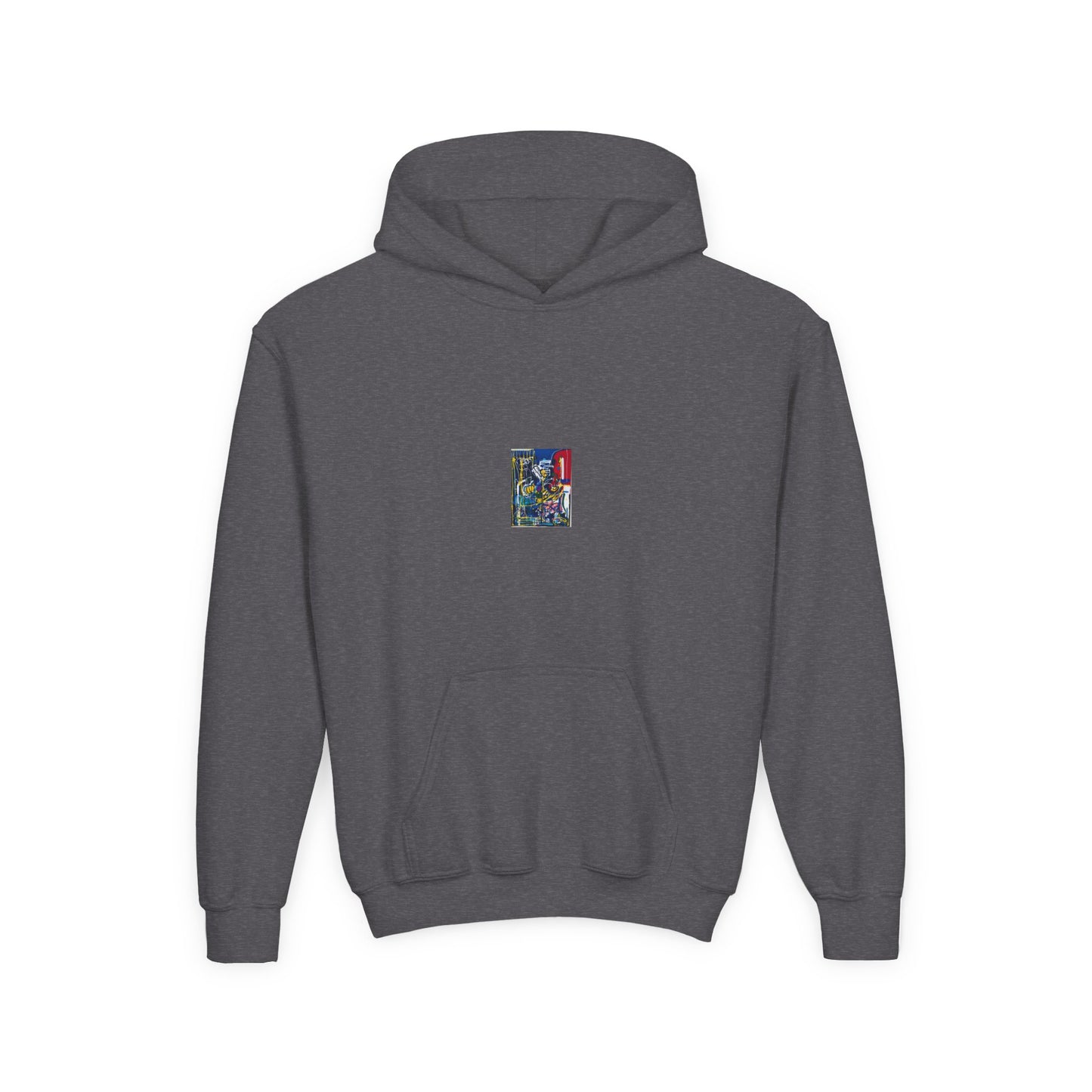 Colorful Youth Hoodie with Artistic Print, Youth Sweatshirt, Trendy Hoodie for Kids, Stylish Hooded Sweatshirt, Gift for Young Artists