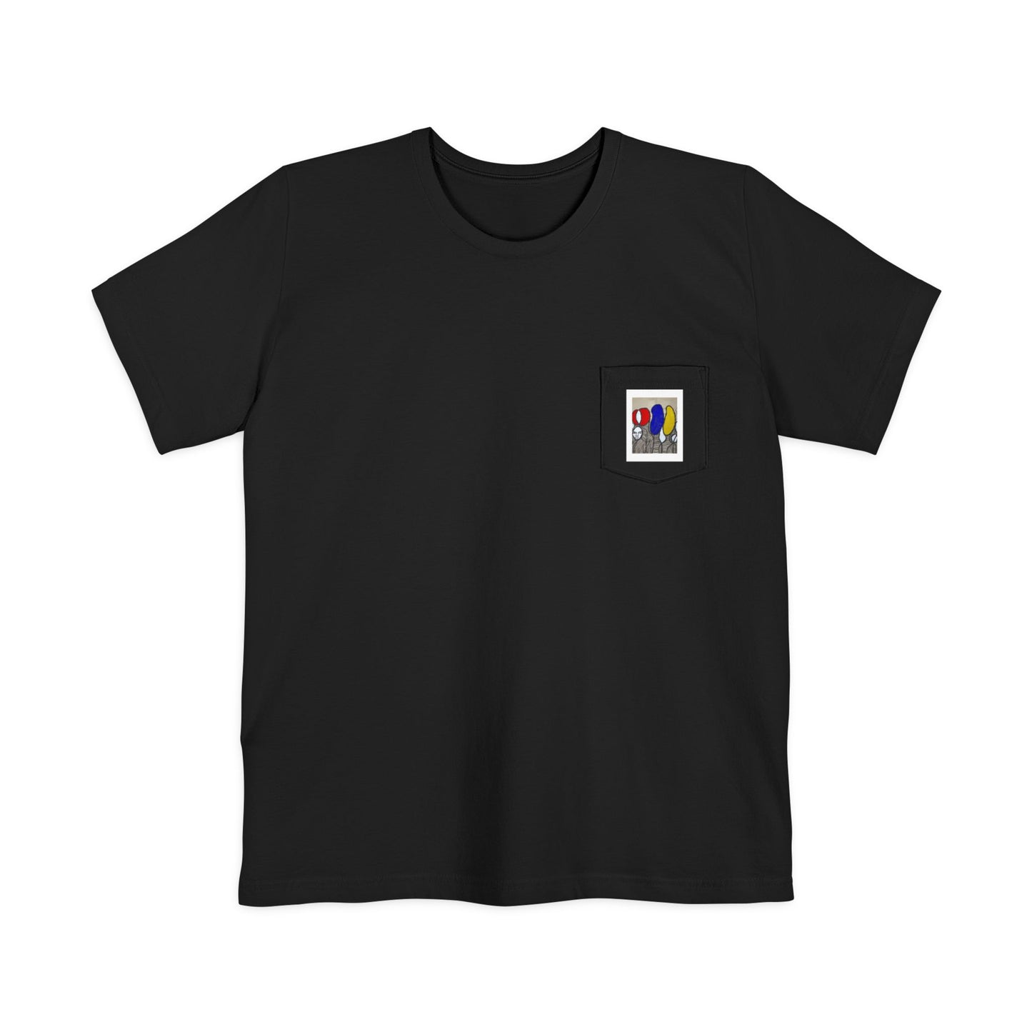 “Little Monster Tee”Colorful Graphic Pocket T-shirt, Casual Tee, Unisex Shirt, Summer Outfit, Gift for Him/Her, Stylish Pocket Tee