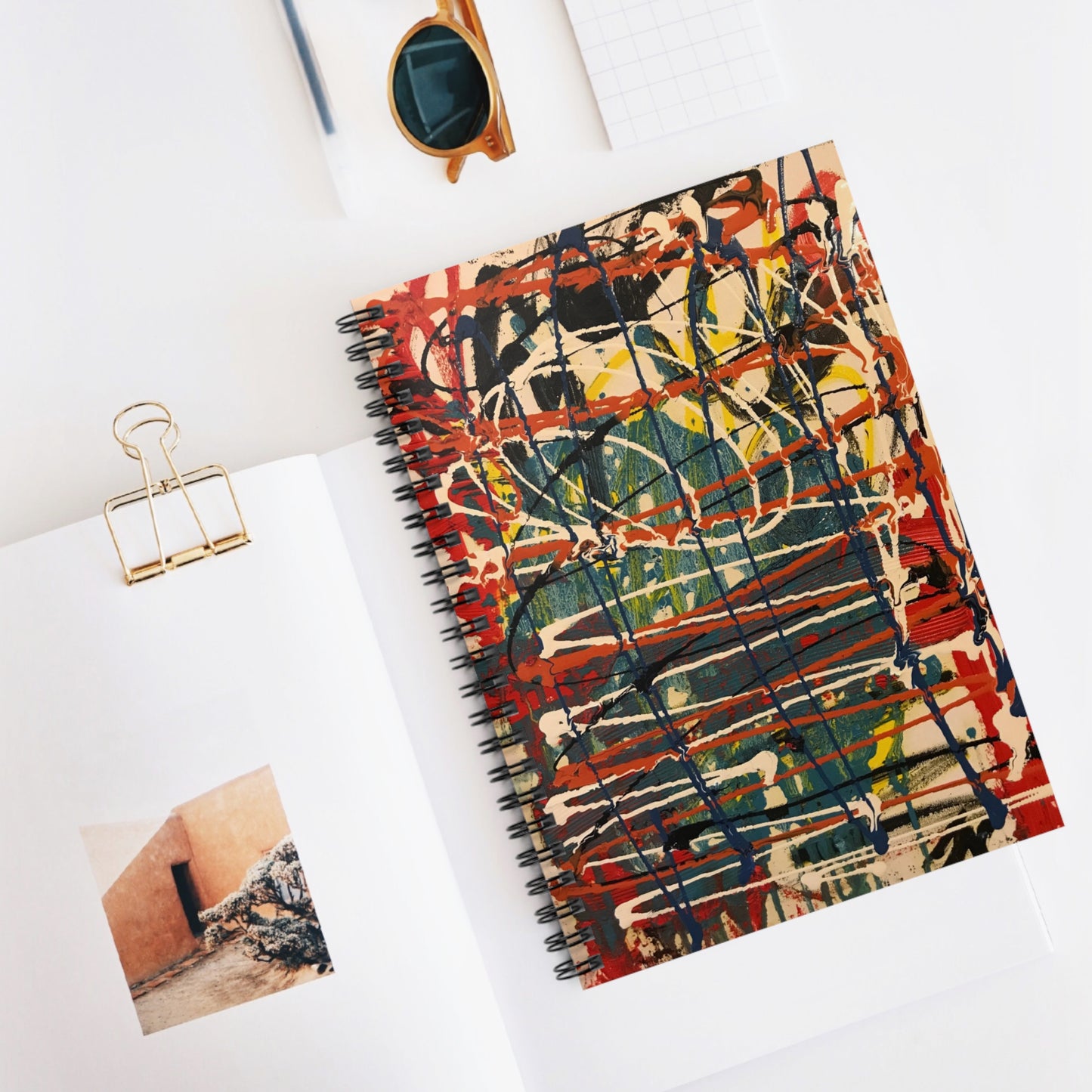 Artistic Spiral Notebook - Creativity Inspired Journal, Stationery Gift, Sketchbook, School Supplies, Note Taking, Doodle Pad