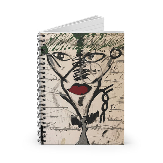 Artistic Spiral Notebook - Unique Design for Creative Souls, Journal, Sketchbook, Gift for Artists, Note-taking
