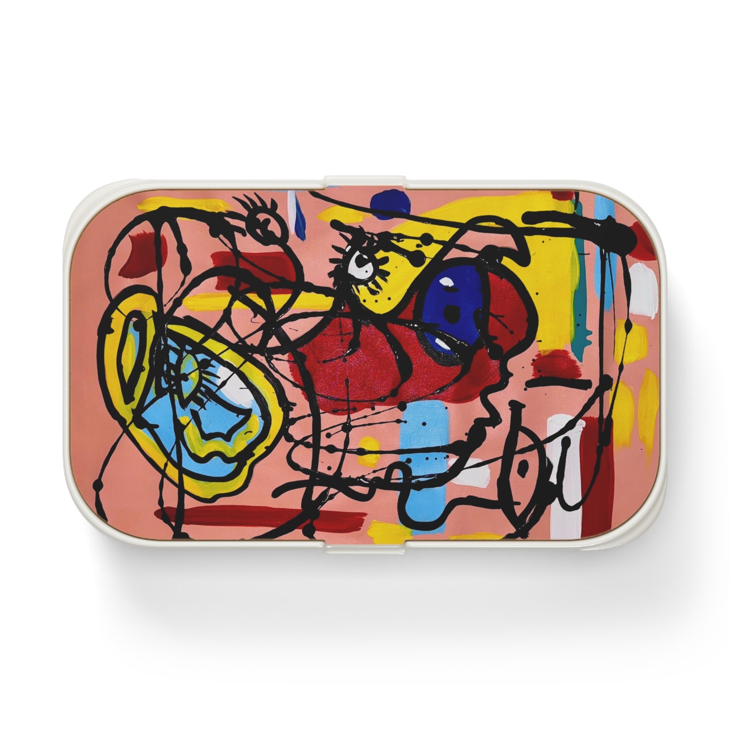 Vibrant Bento Lunch Box with Art Design, Eco-Friendly Meal Prep Container, Colorful Food Storage for Adults & Kids, Perfect for School [...]