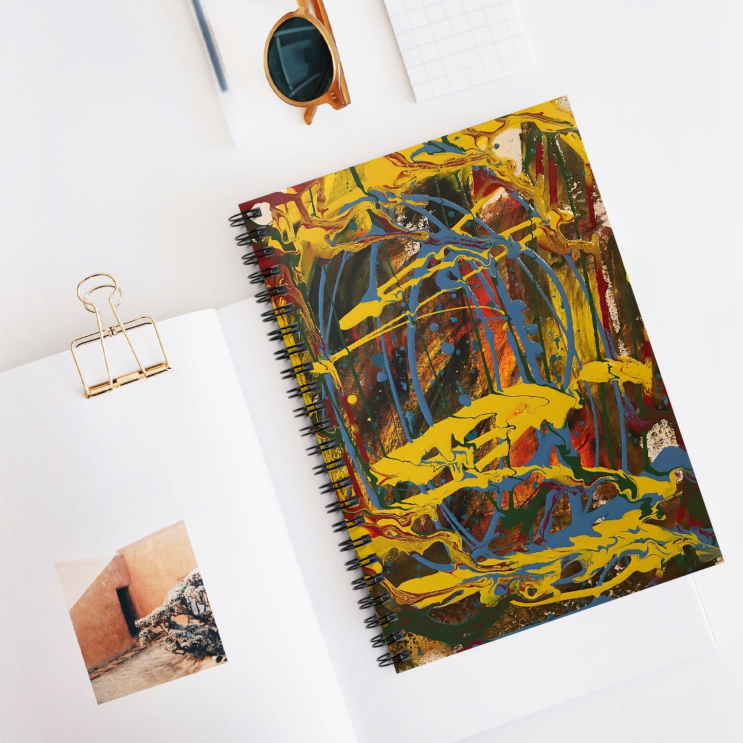 Colorful Spiral Notebook for Creative Minds, Artistic Journal, Unique Stationery Gift, School Supplies, Sketchbook, Daily Planner