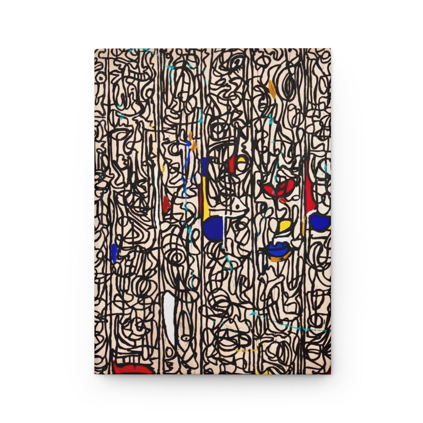 Abstract Art Hardcover Journal, Artistic Notebook, Sketchbook for Creatives, Unique Diary, Gift for Artists, Vibrant Journal