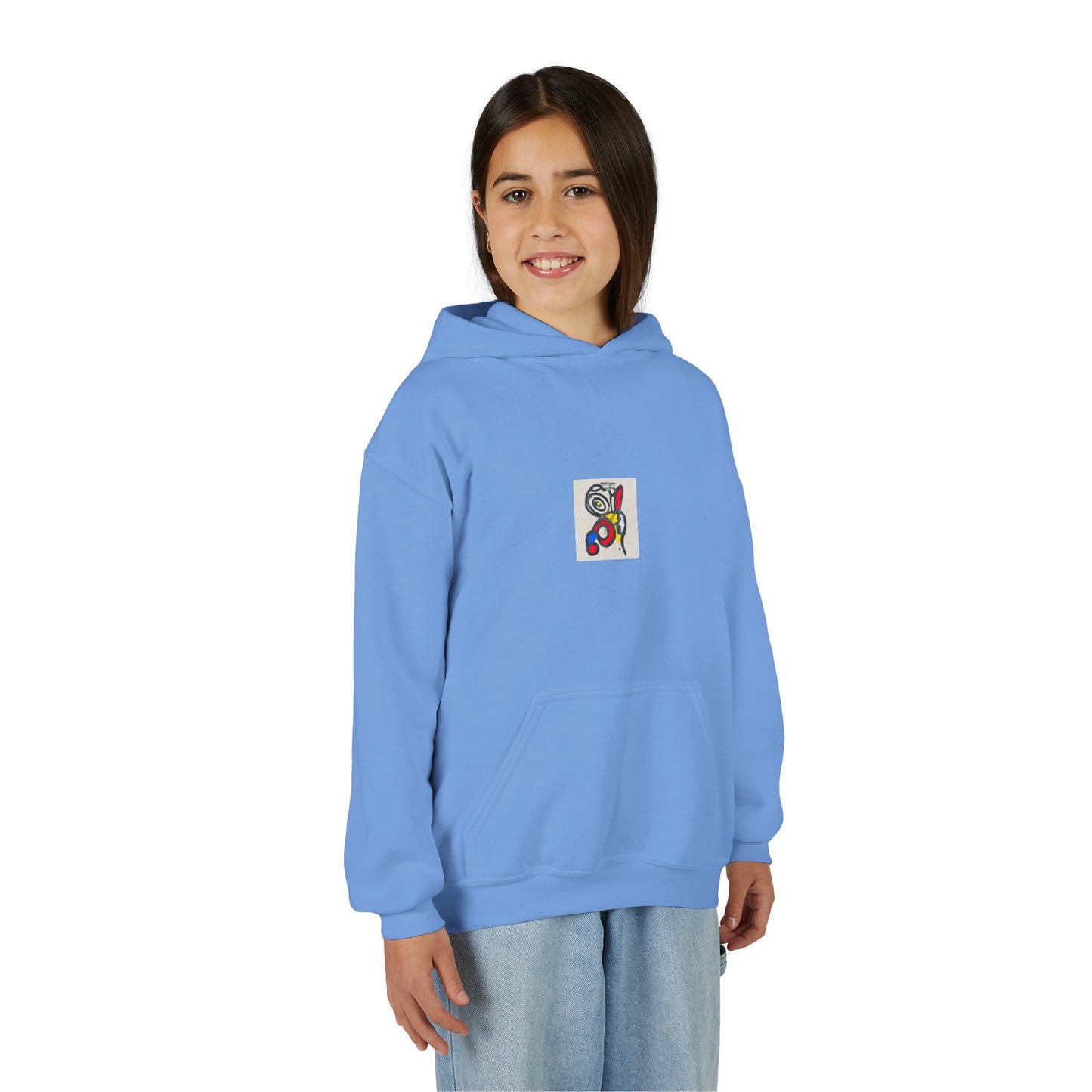 Colorful Abstract Youth Hoodie, Artistic Kids Sweatshirt, Unique Gift for Teens, Trendy Casual Wear, Perfect for Art Lovers, Kids' Fashion